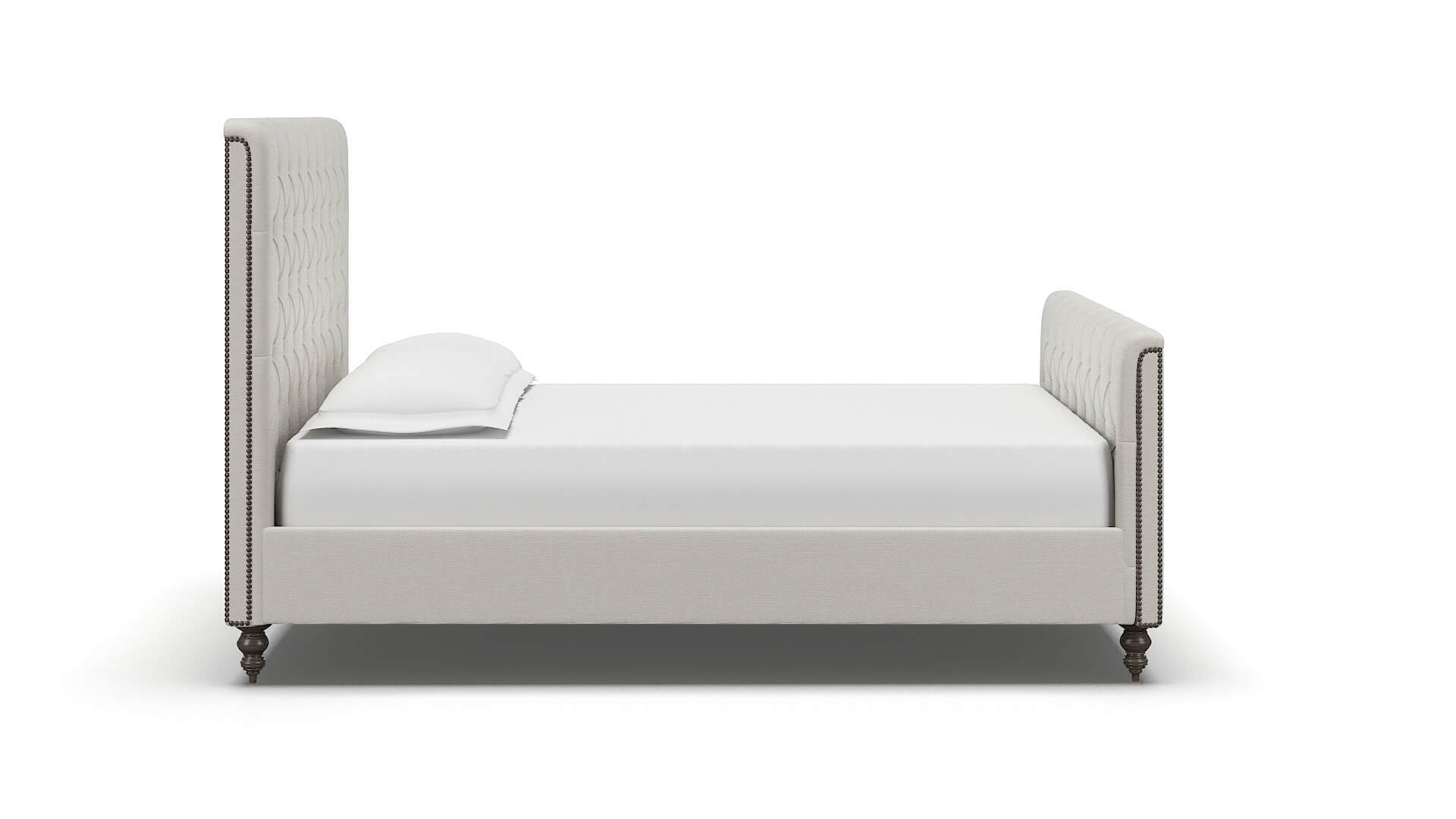 Sophia Keylargo Oatmeal Bed espresso legs 3