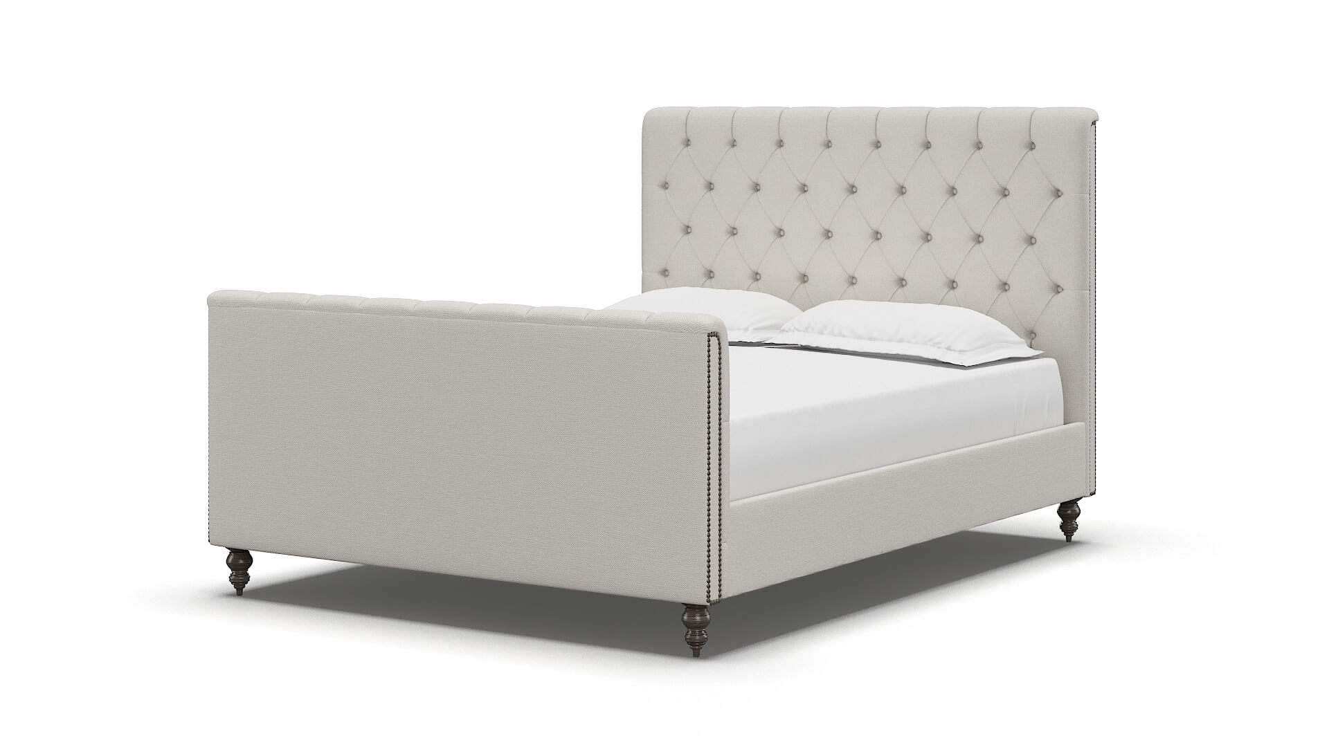 Sophia Keylargo Oatmeal Bed espresso legs 5