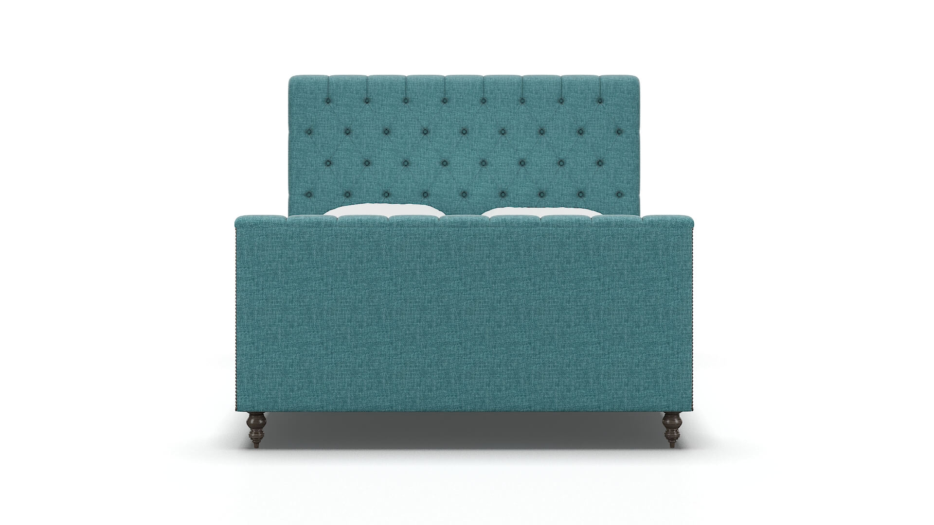 Sophia Keylargo Teal Bed espresso legs 1