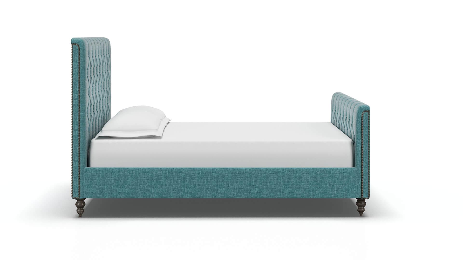 Sophia Keylargo Teal Bed espresso legs 3