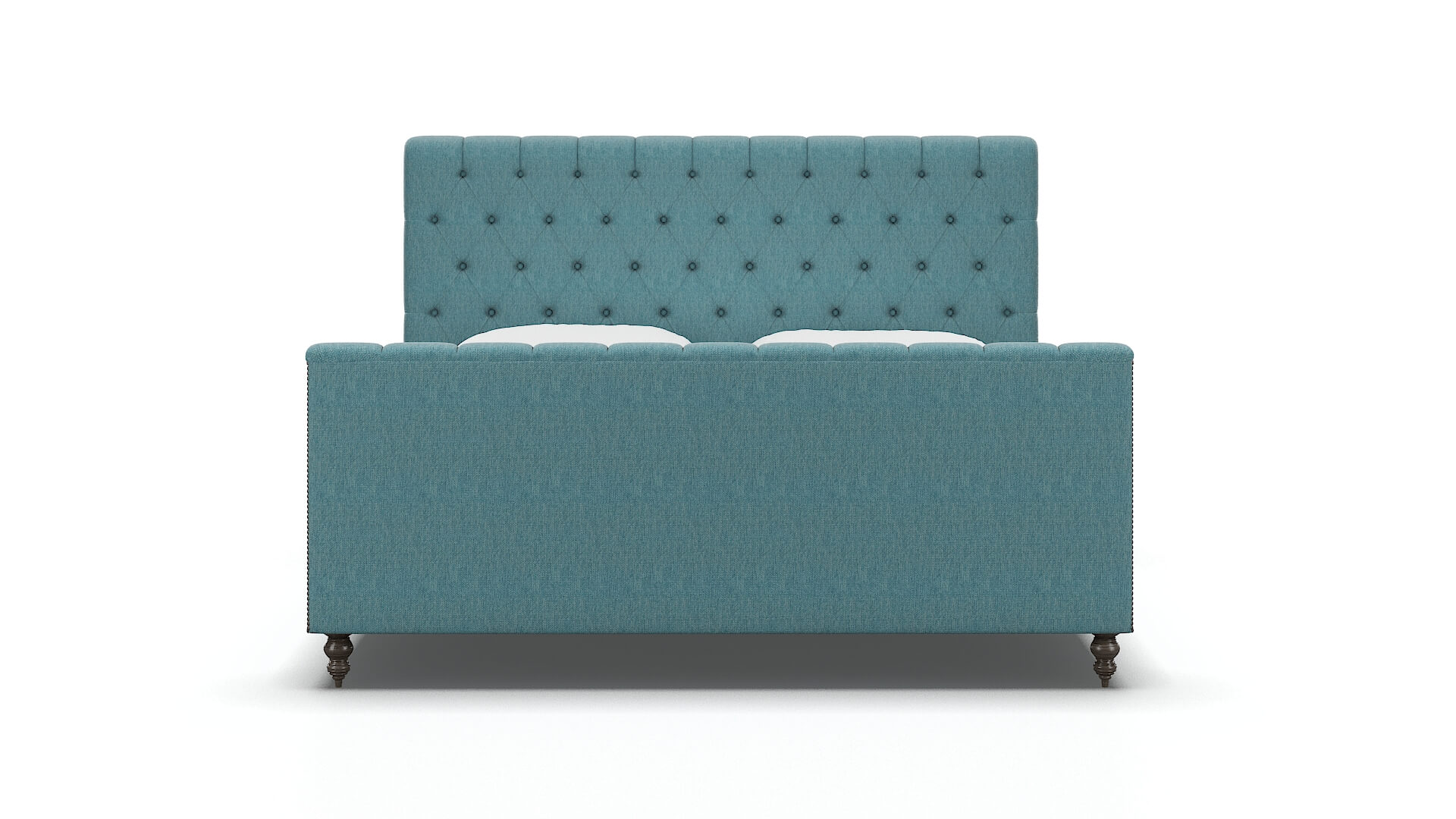 Sophia Lana Peacock Bed King espresso legs 1