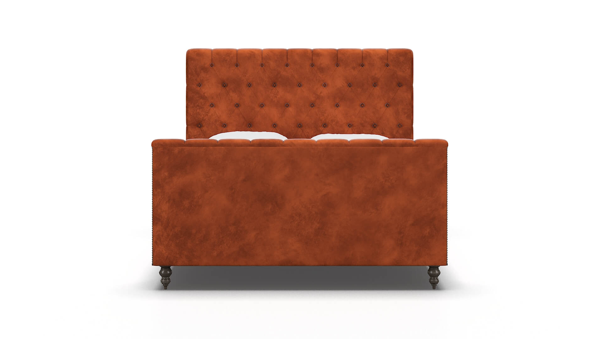 Sophia Loft Copper Bed espresso legs 1