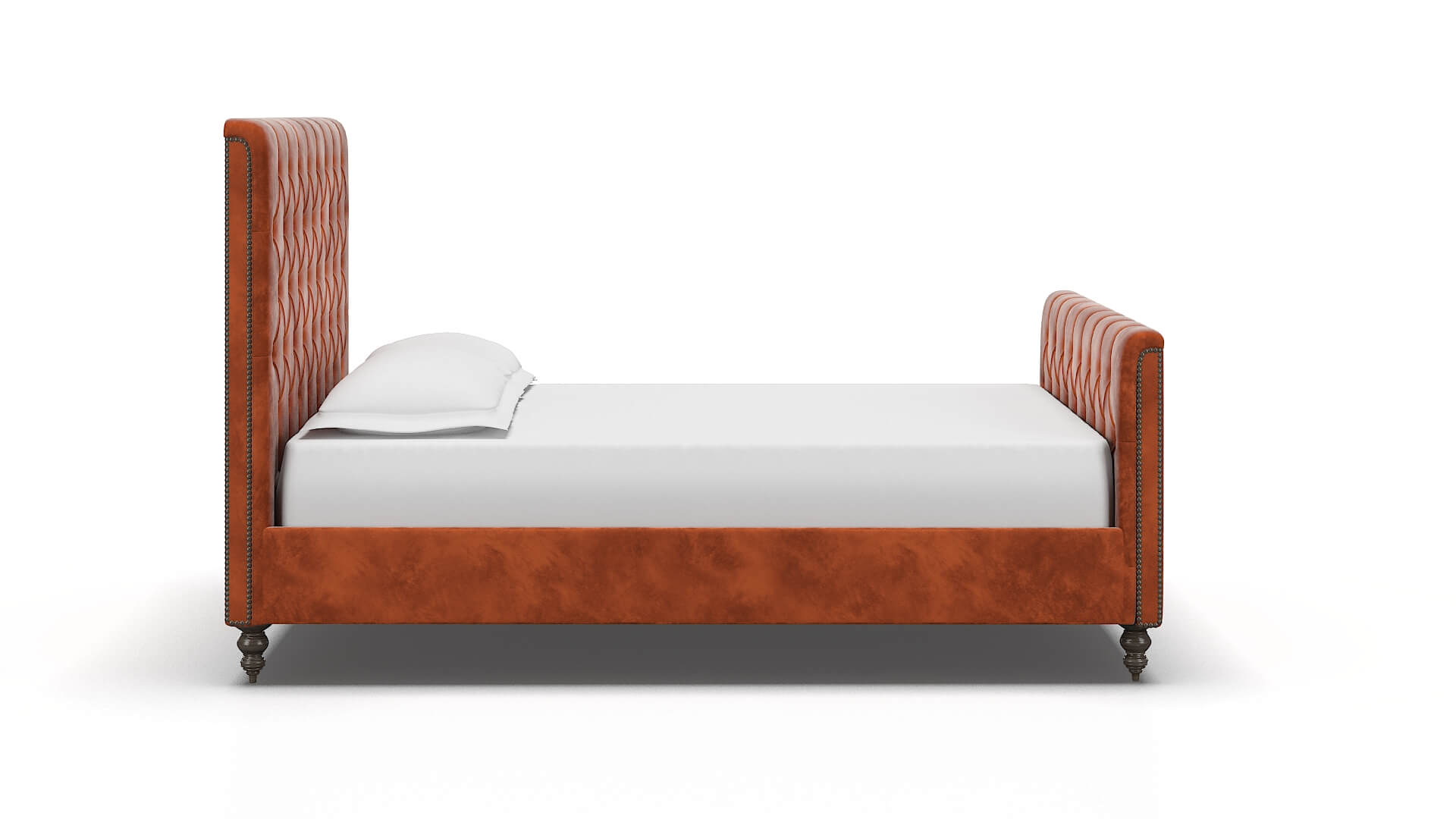 Sophia Loft Copper Bed espresso legs 3