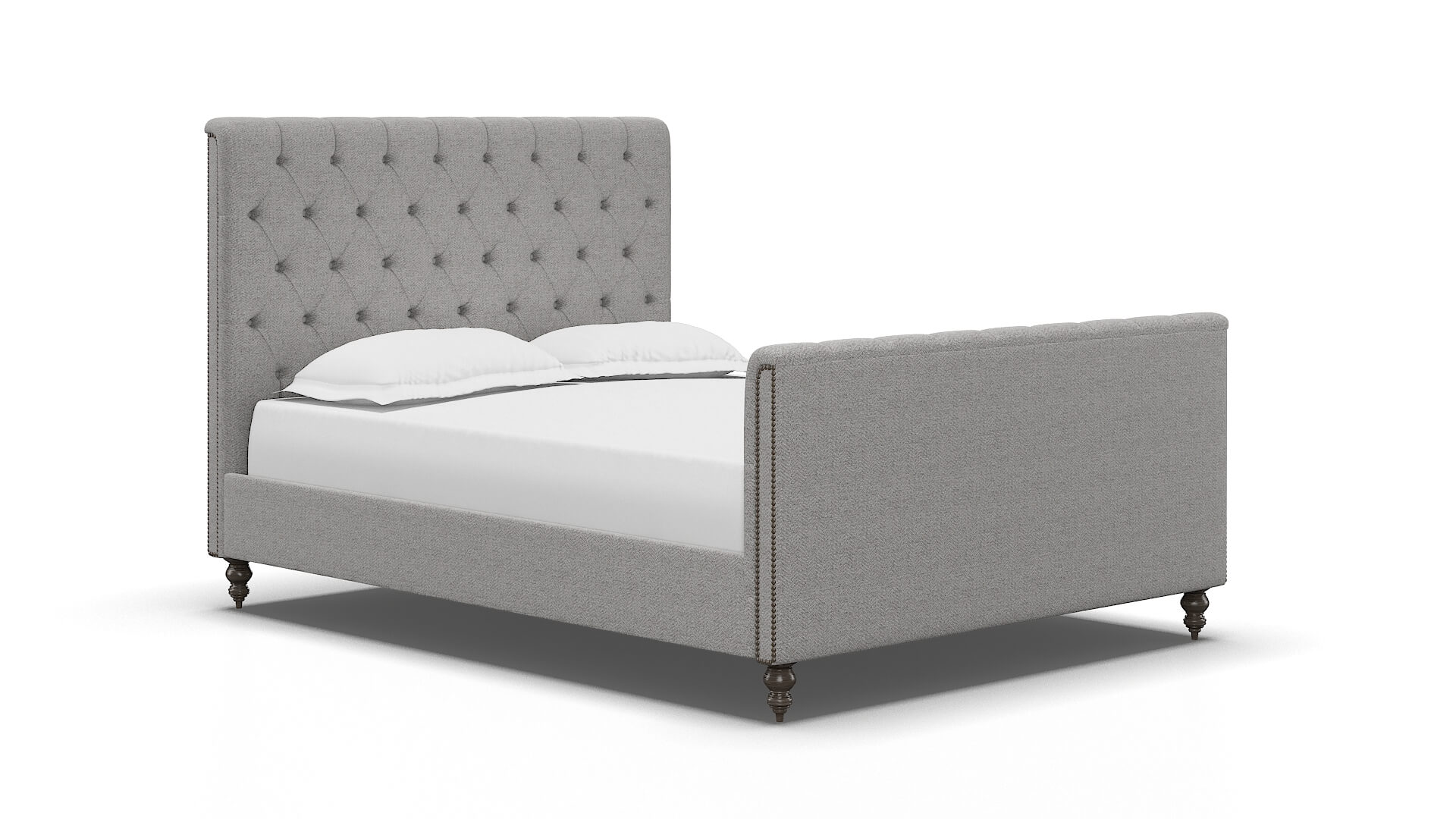 Sophia Malibu Dove Bed espresso legs 2