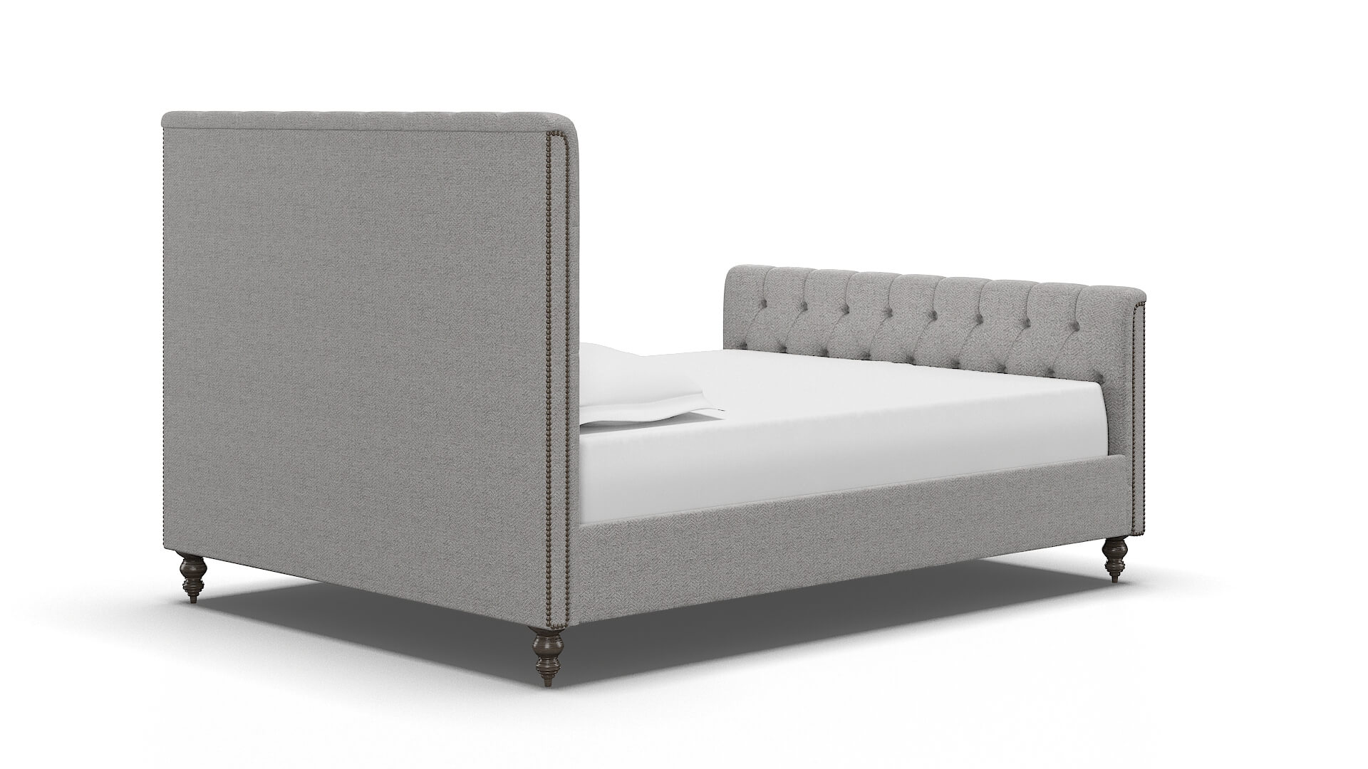 Sophia Malibu Dove Bed espresso legs 4