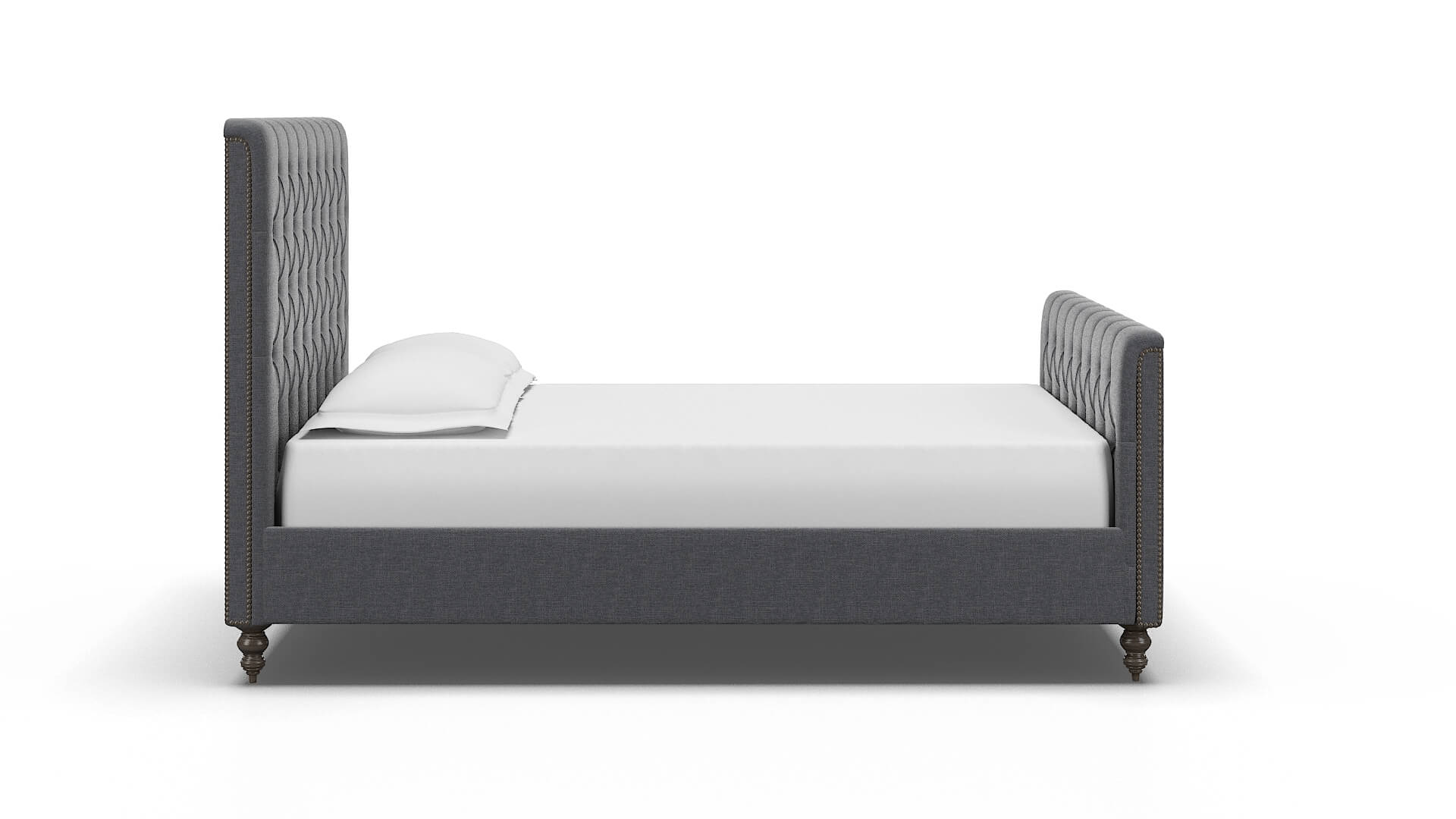 Sophia Notion Graphite Bed espresso legs 3