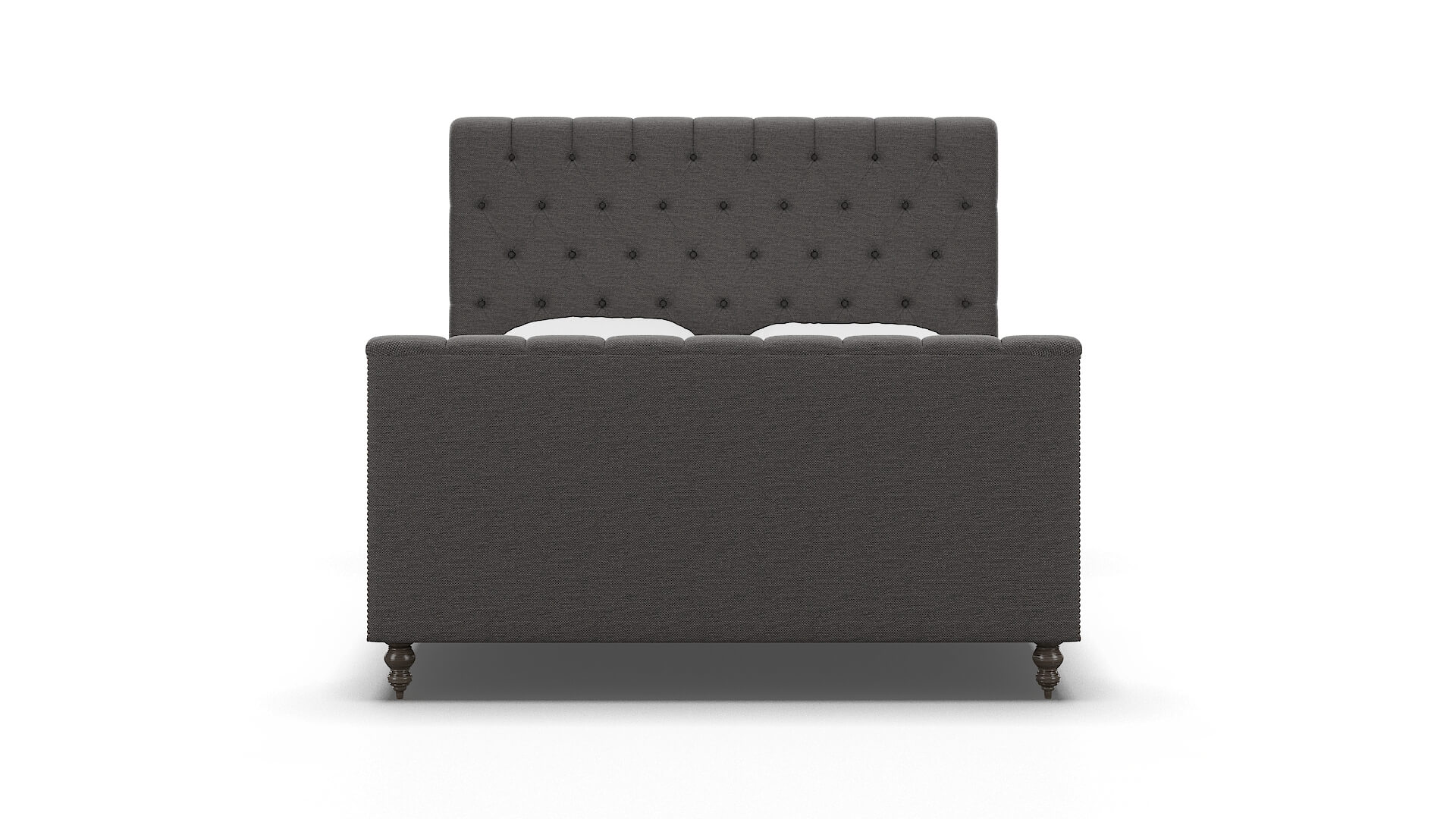 Sophia Oscar Charcoal Bed espresso legs 1