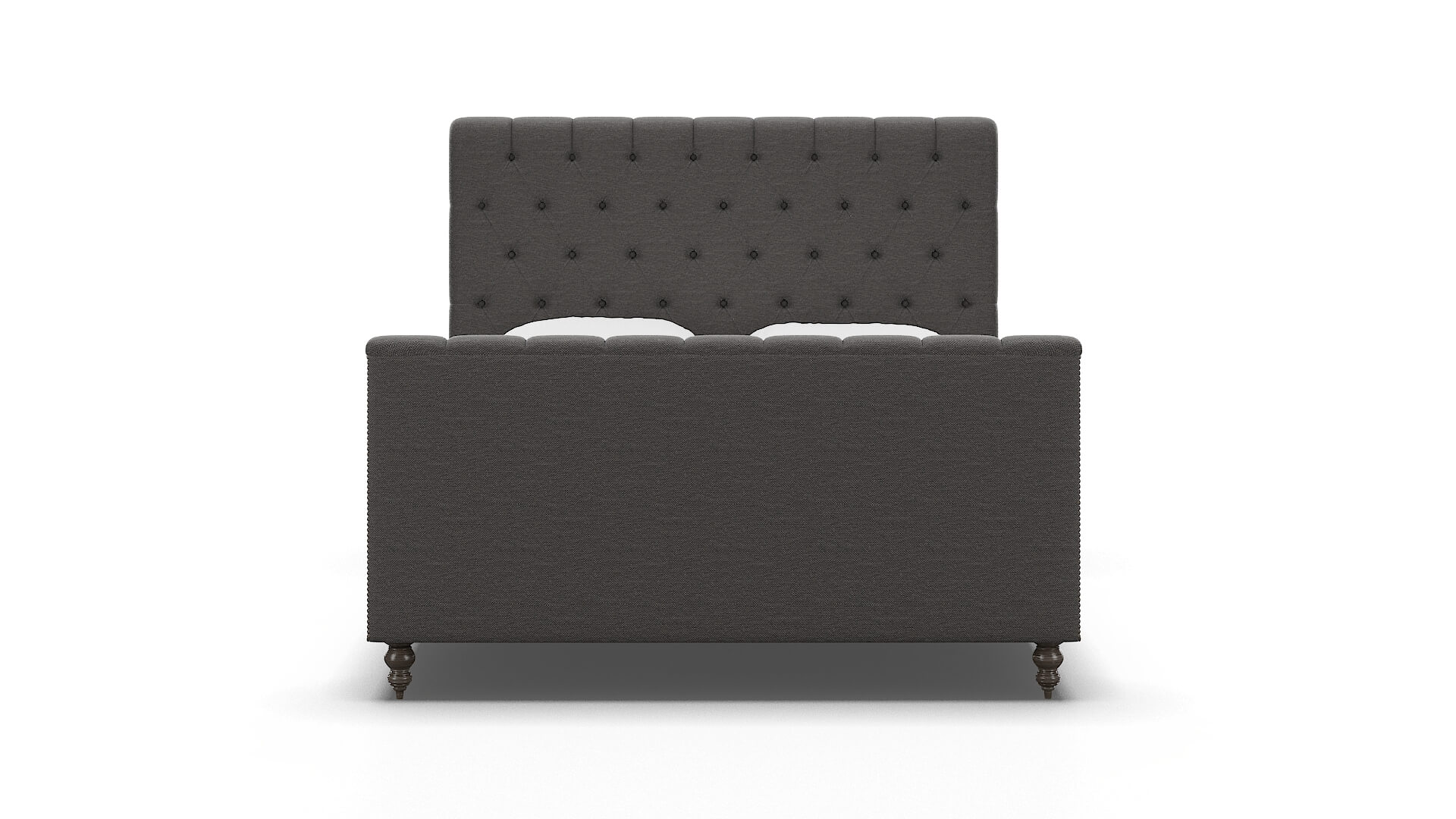 Sophia Oscar Grey Bed espresso legs 1