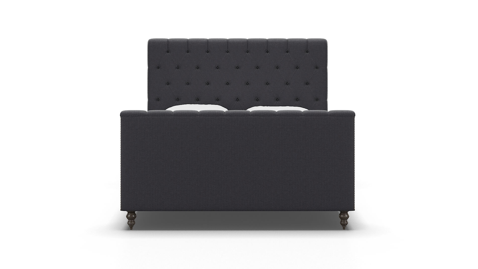 Sophia Parker Charcoal Bed espresso legs 1