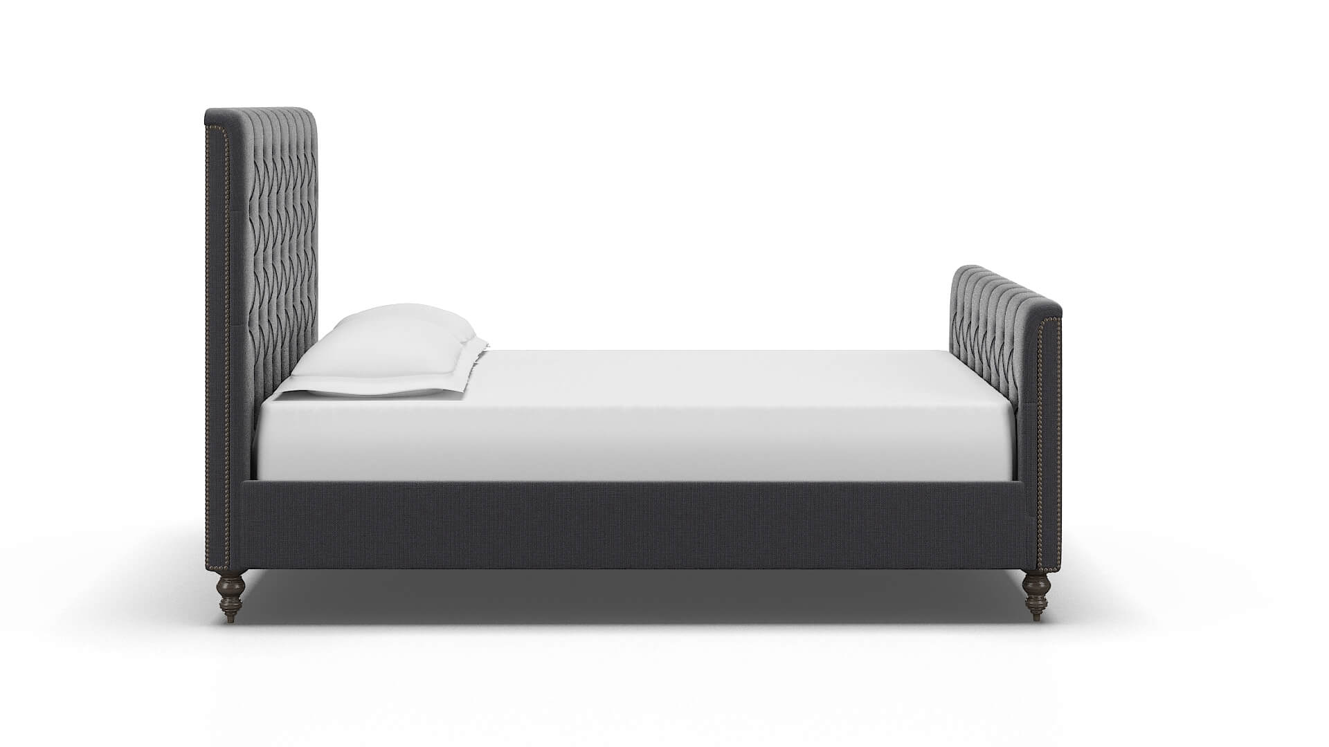 Sophia Parker Charcoal Bed espresso legs 3