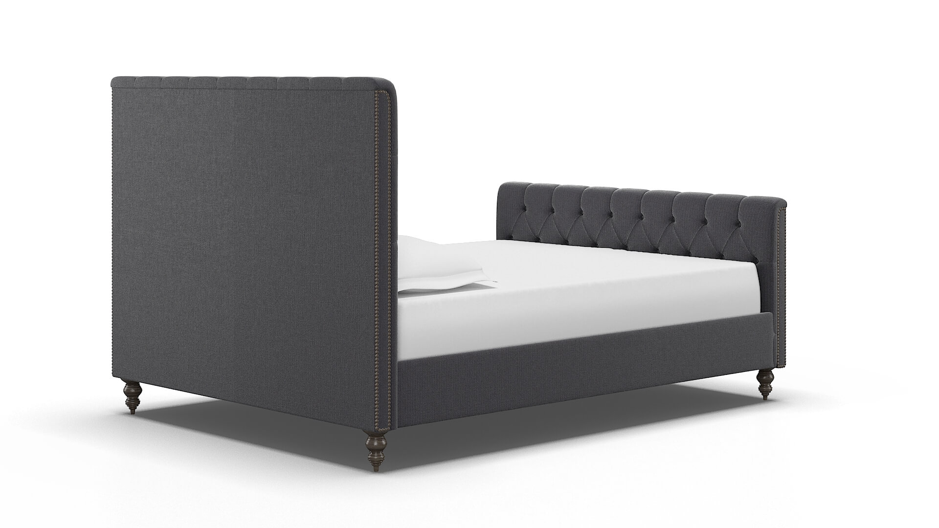 Sophia Parker Charcoal Bed espresso legs 4