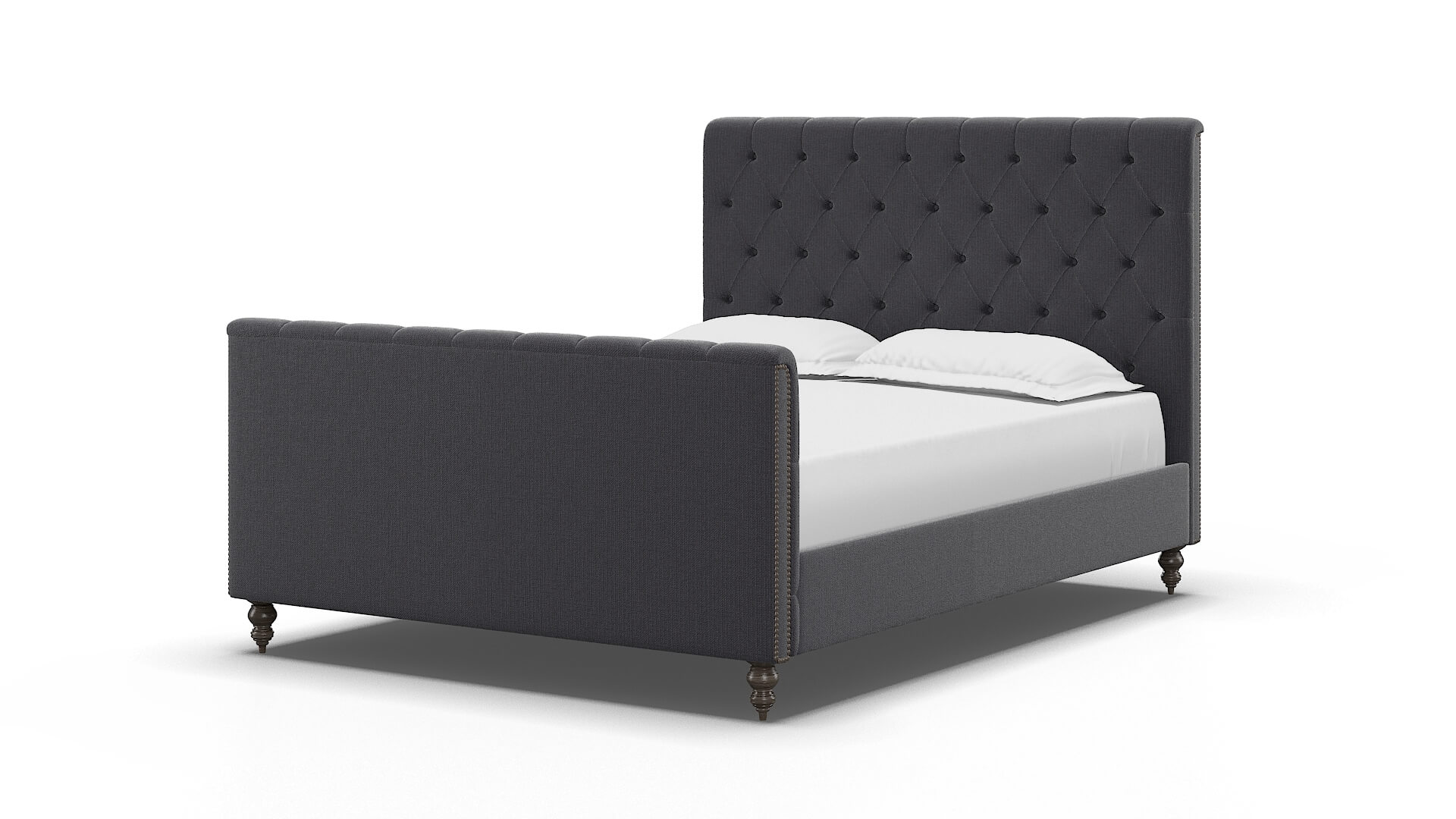 Sophia Parker Charcoal Bed espresso legs 5