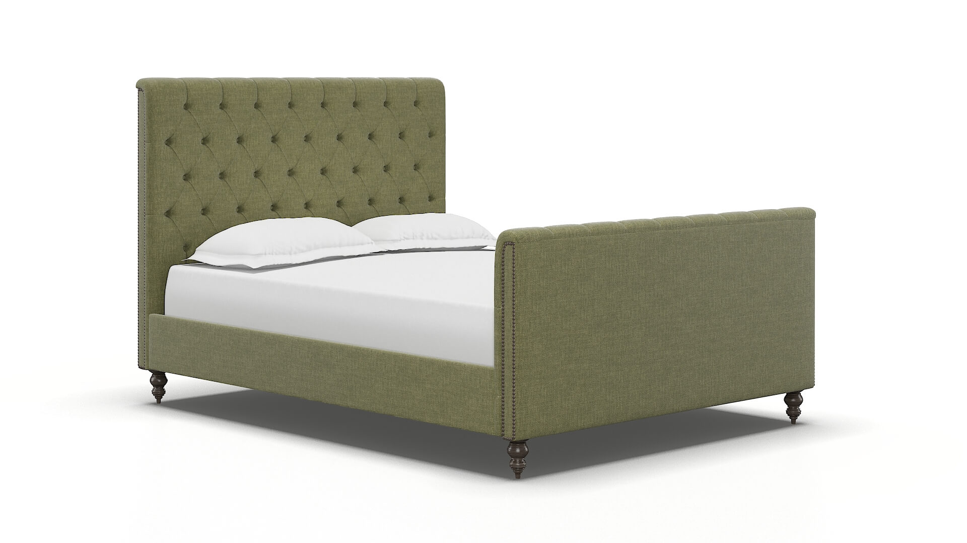 Sophia Portland Basil Bed espresso legs 2