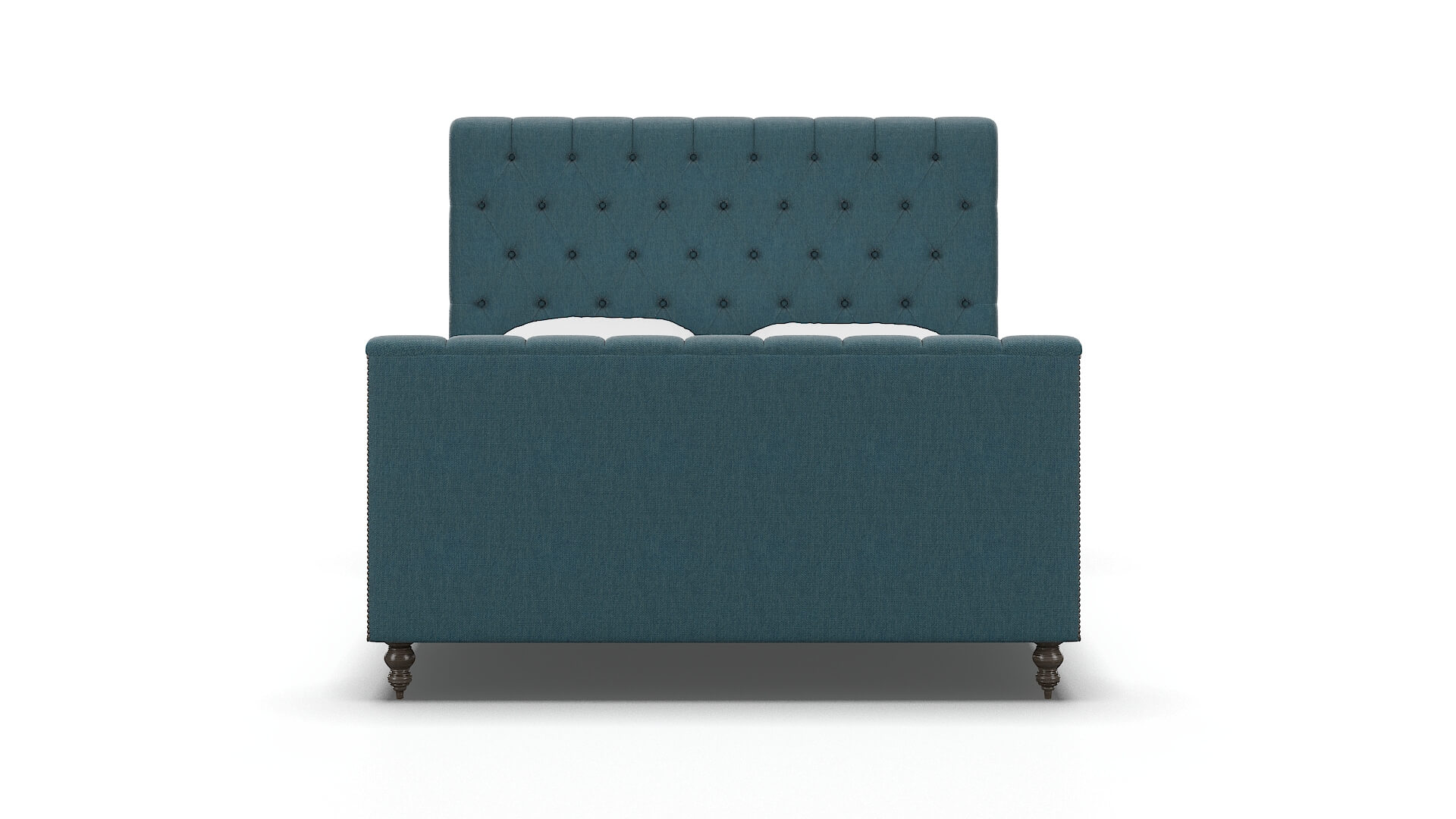 Sophia Portland Prussian Bed espresso legs 1