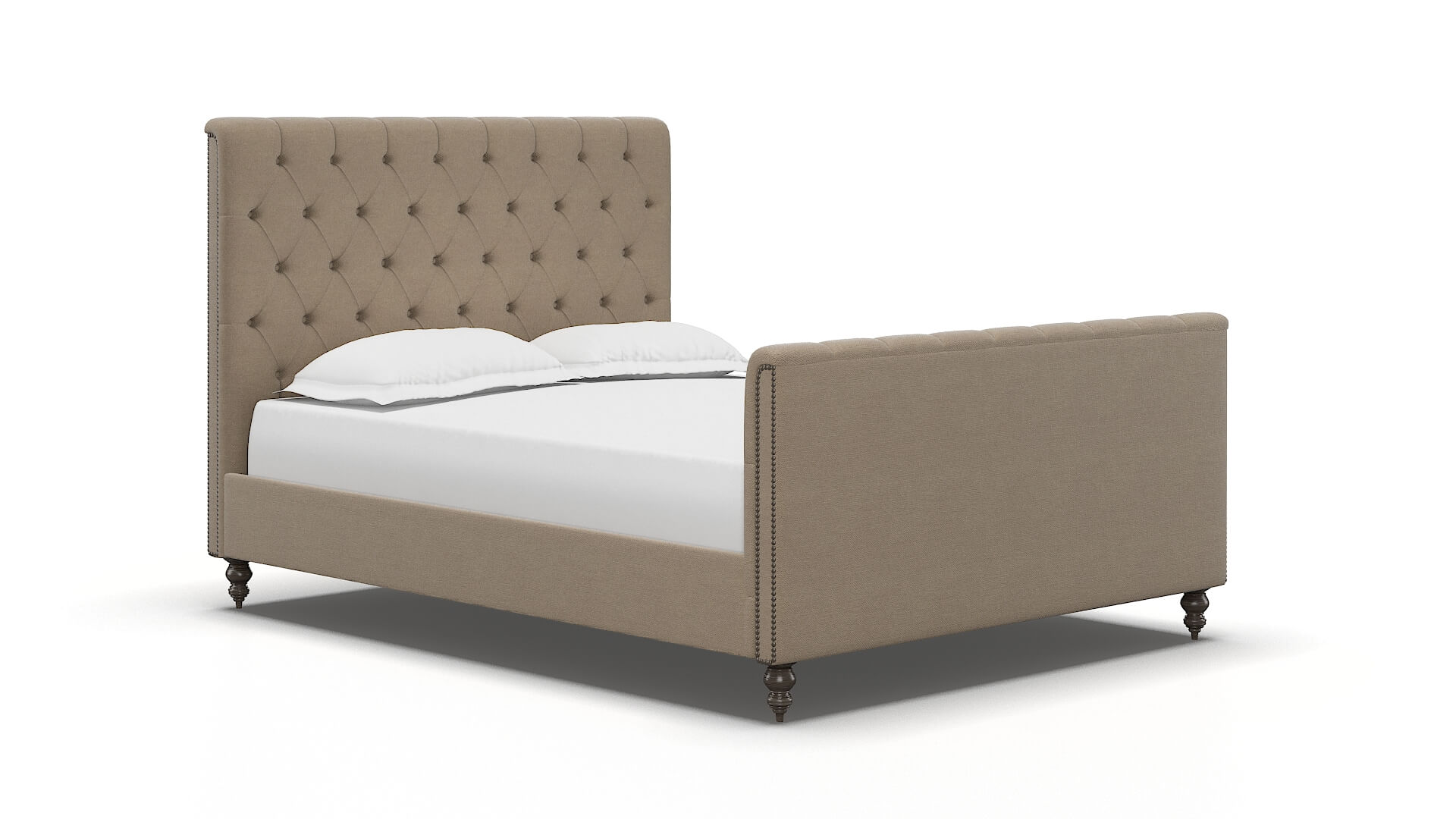 Sophia Rocket Cappuccino Bed espresso legs 2