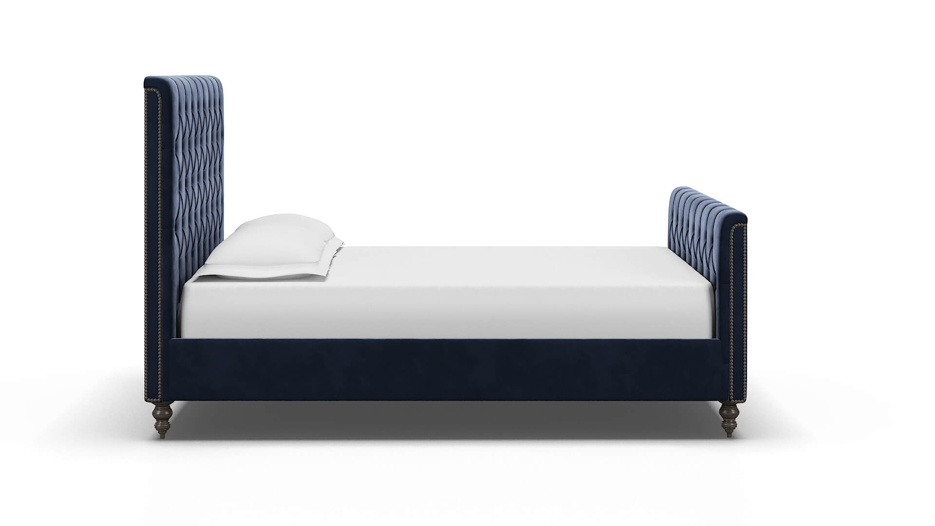Sophia Royale Cobalt Bed espresso legs 3
