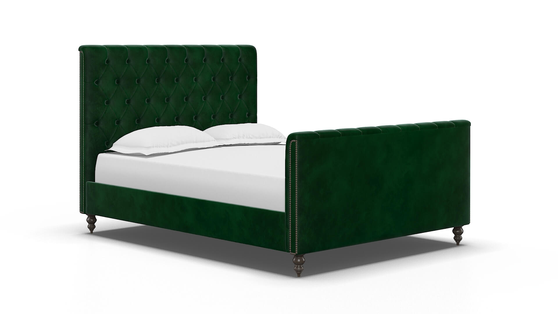 Sophia Royale Evergreen Bed espresso legs 2