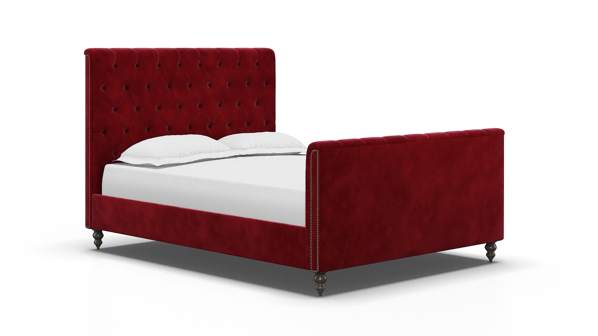 Sophia Royale Ruby Bed espresso legs 2