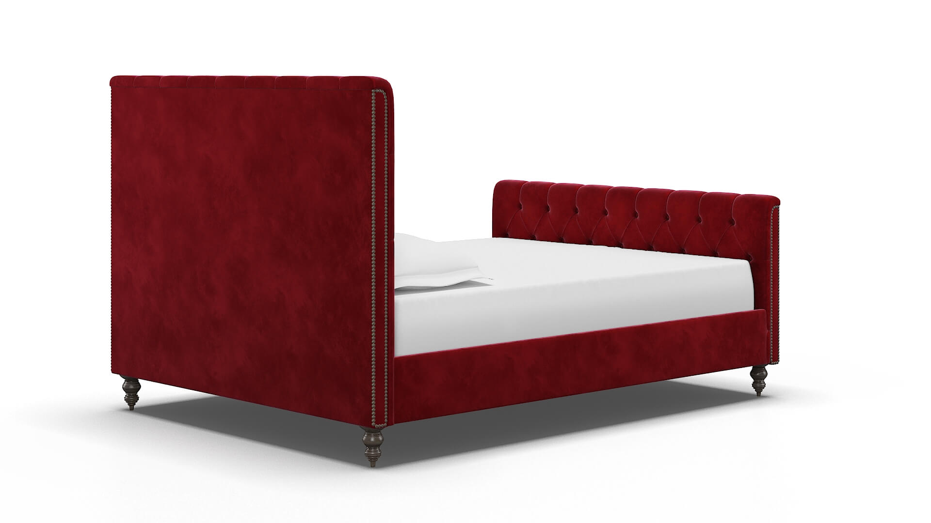 Sophia Royale Ruby Bed espresso legs 4