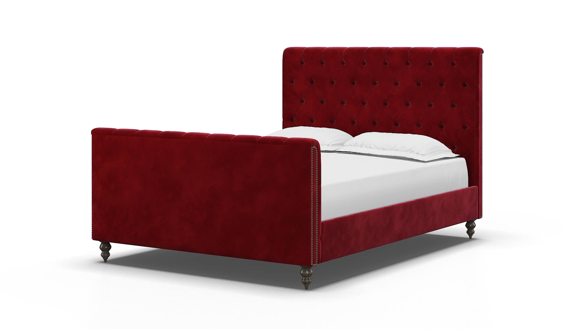 Sophia Royale Ruby Bed espresso legs 5