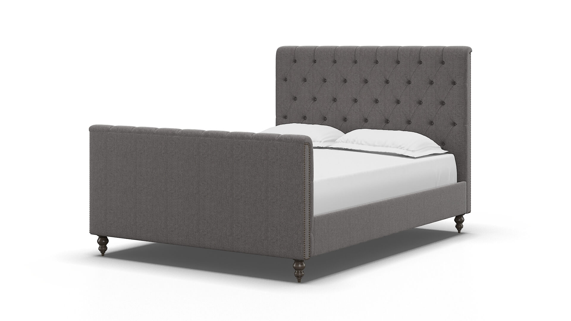 Sophia Sasha Granite Bed espresso legs 5