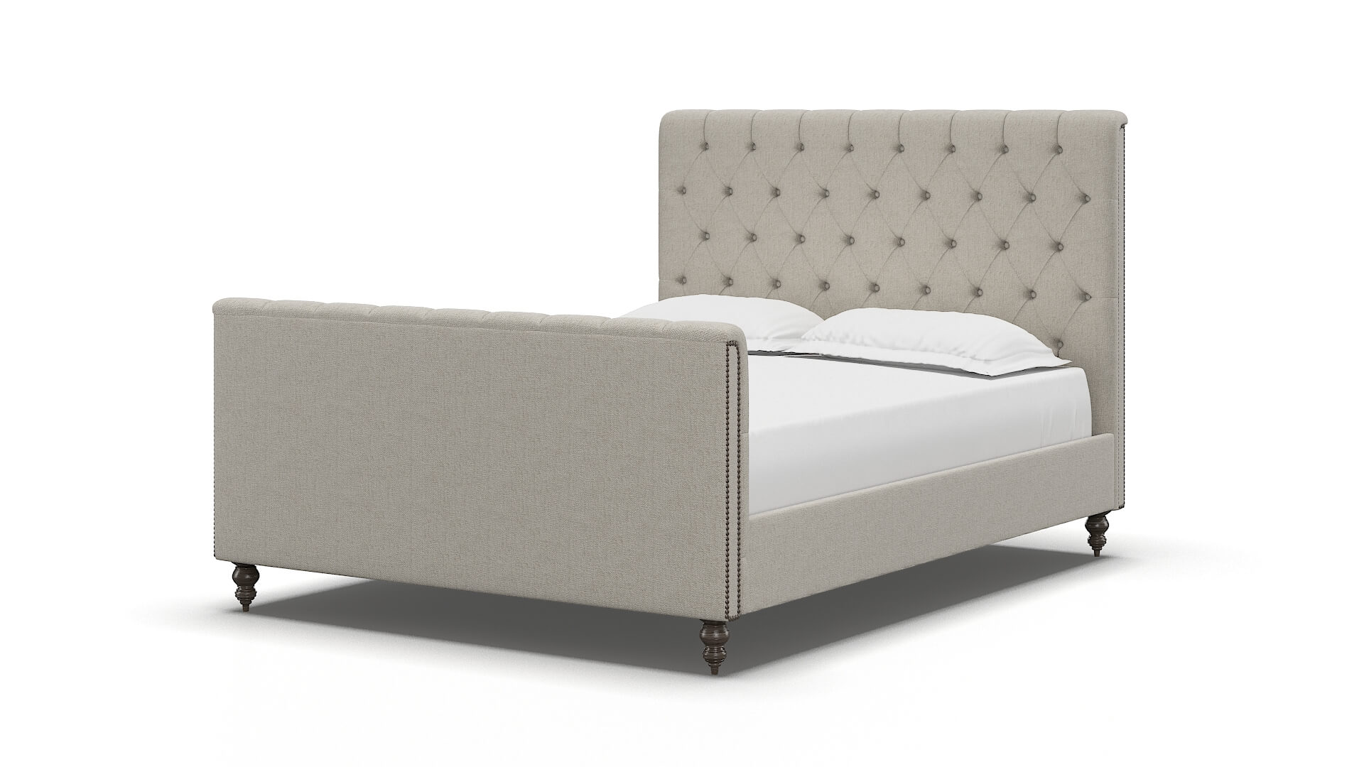 Sophia Terrain Natural Bed espresso legs 5