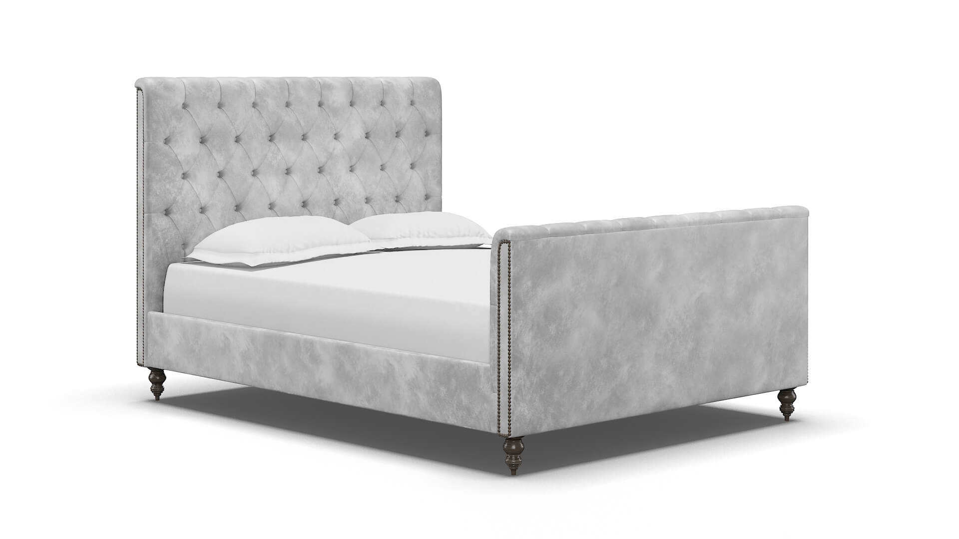 Sophia Terrain Pearl Bed espresso legs 2