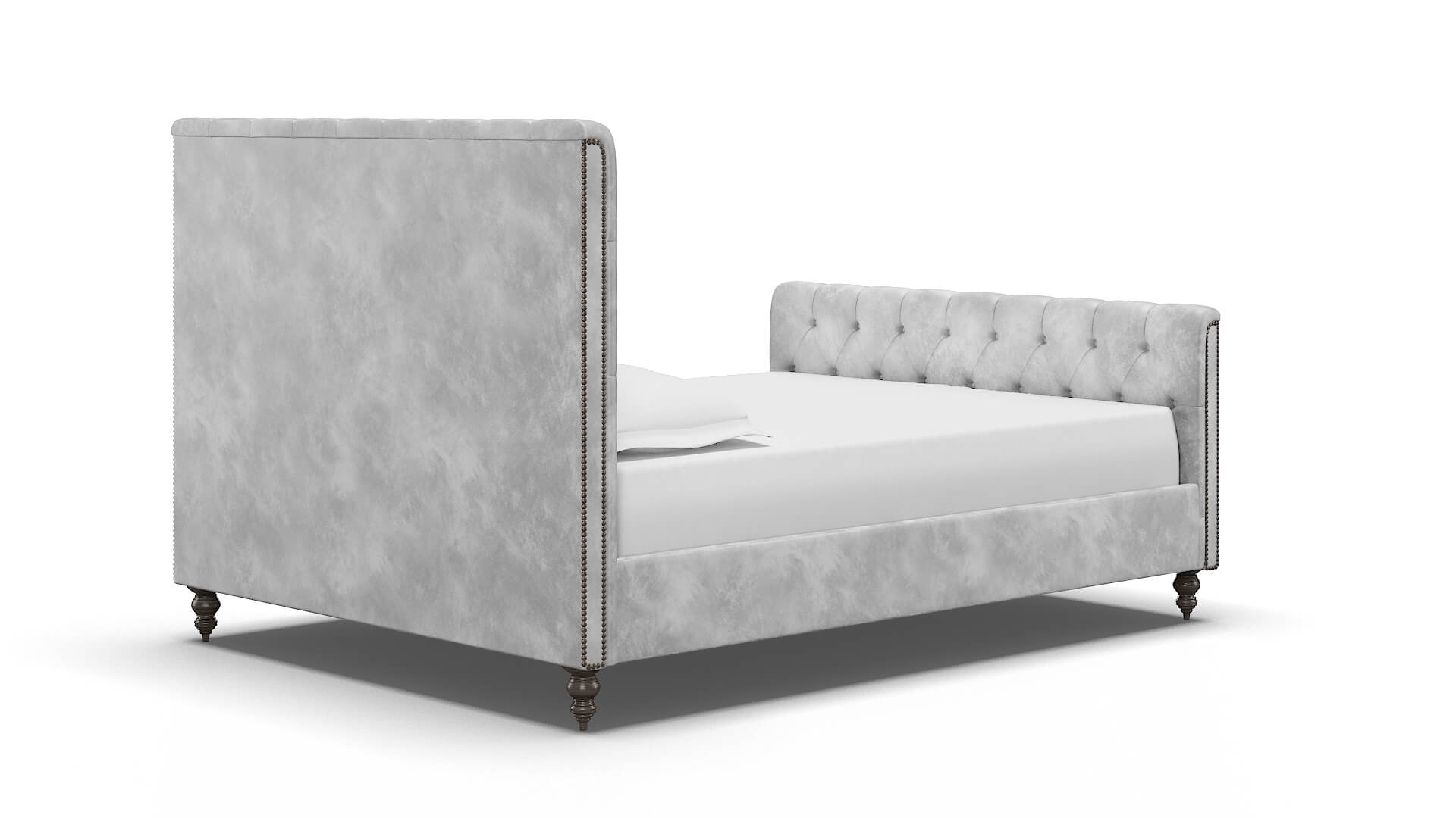 Sophia Terrain Pearl Bed espresso legs 4