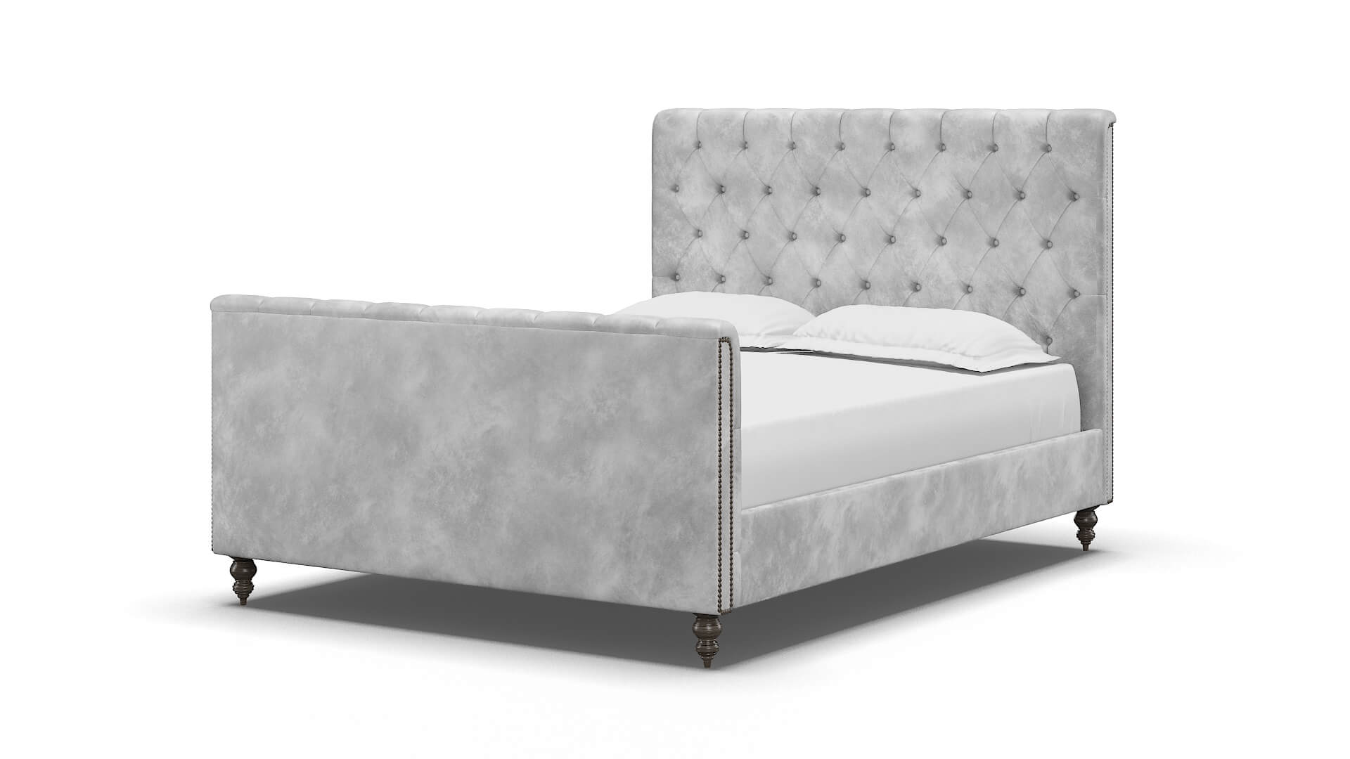 Sophia Terrain Pearl Bed espresso legs 5