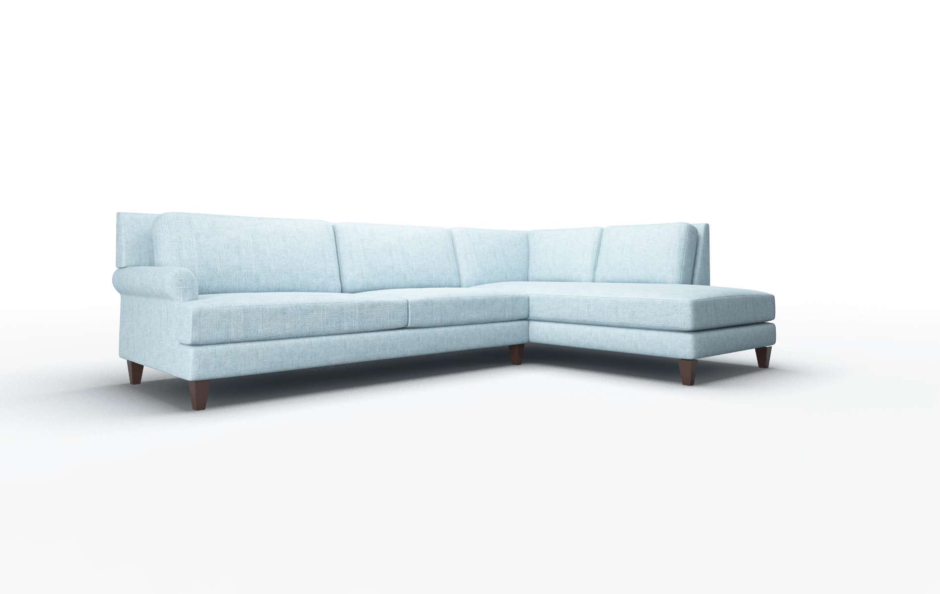 Stockholm Atlas Turquoise Panel espresso legs 2