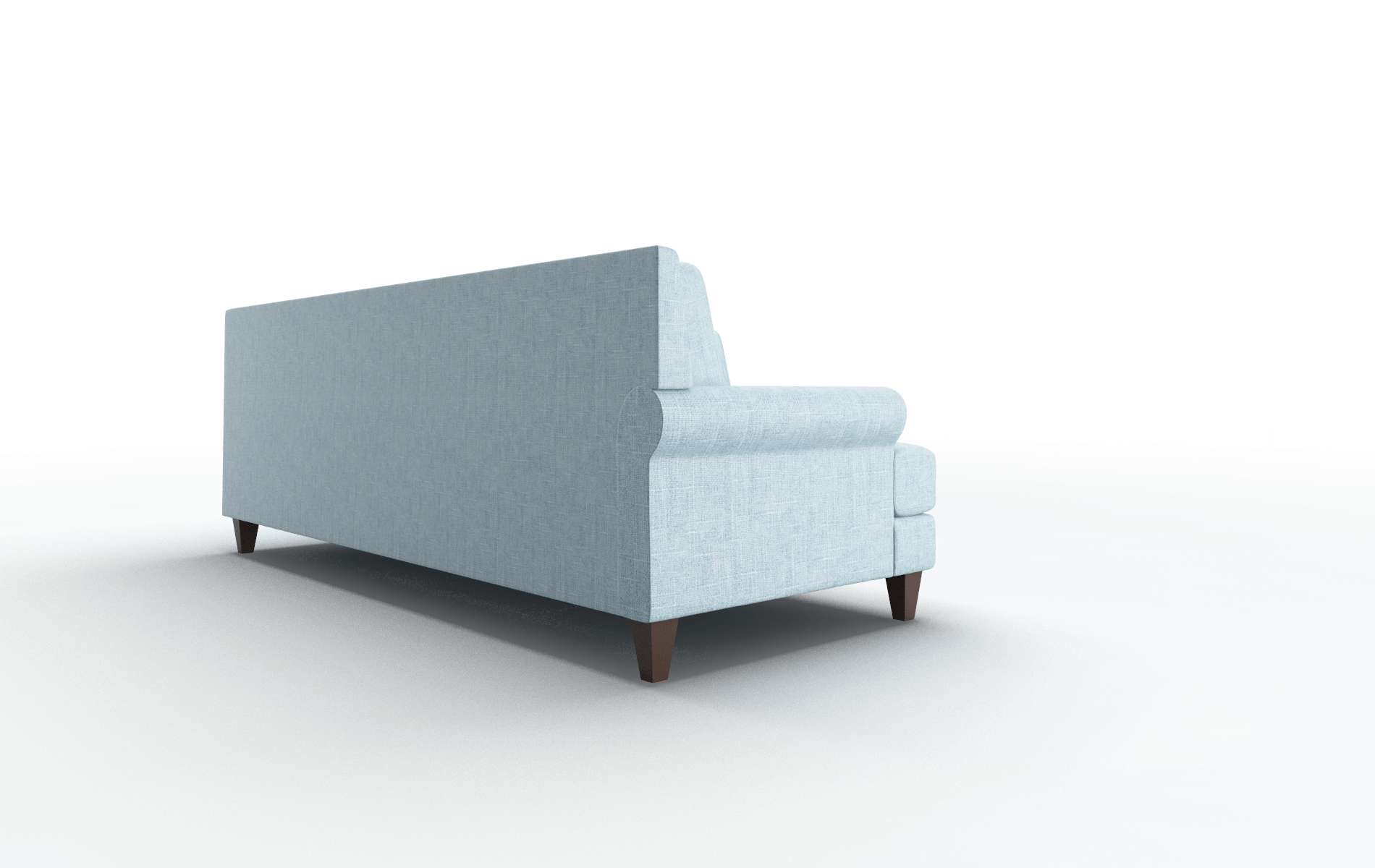 Stockholm Atlas Turquoise Sectional espresso legs 3