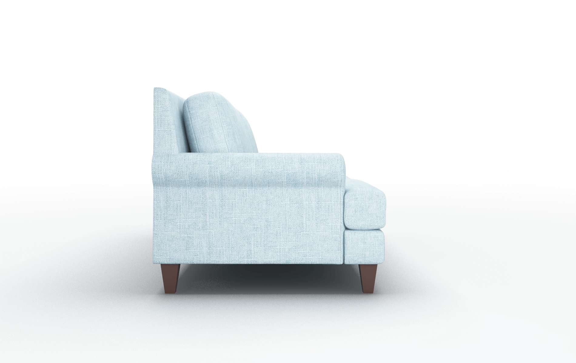 Stockholm Atlas Turquoise Sofa espresso legs 3
