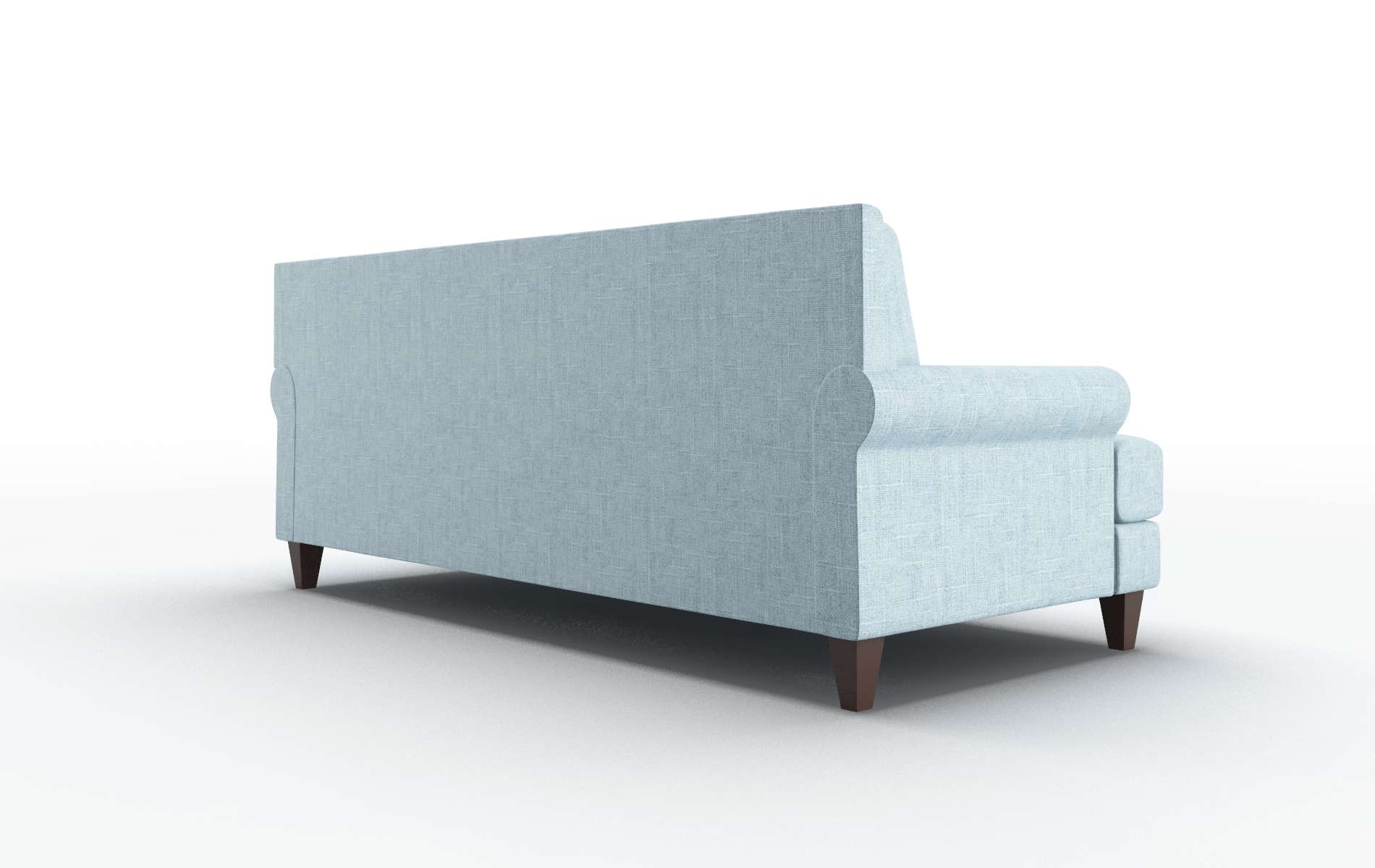 Stockholm Atlas Turquoise Sofa espresso legs 5