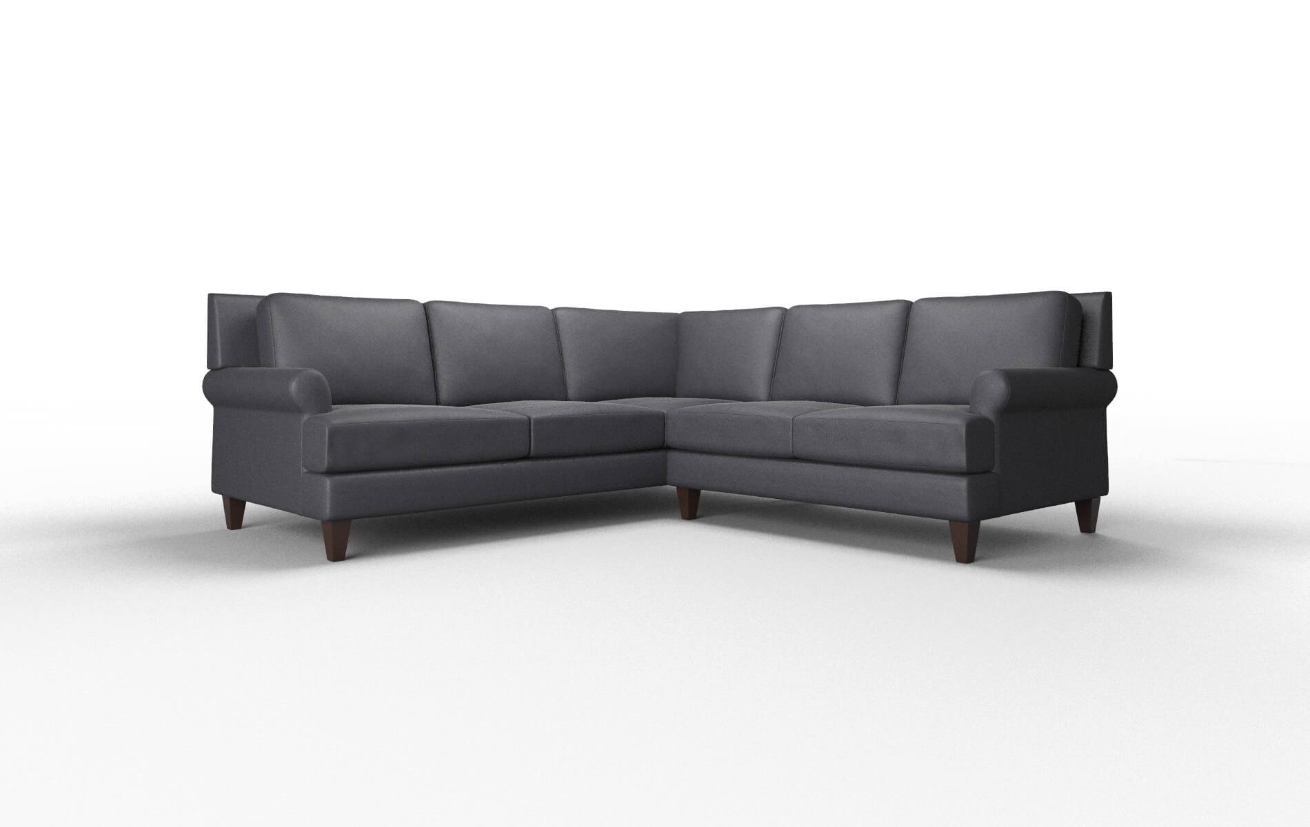 Stockholm Atlas_plz Navy Sectional espresso legs 1