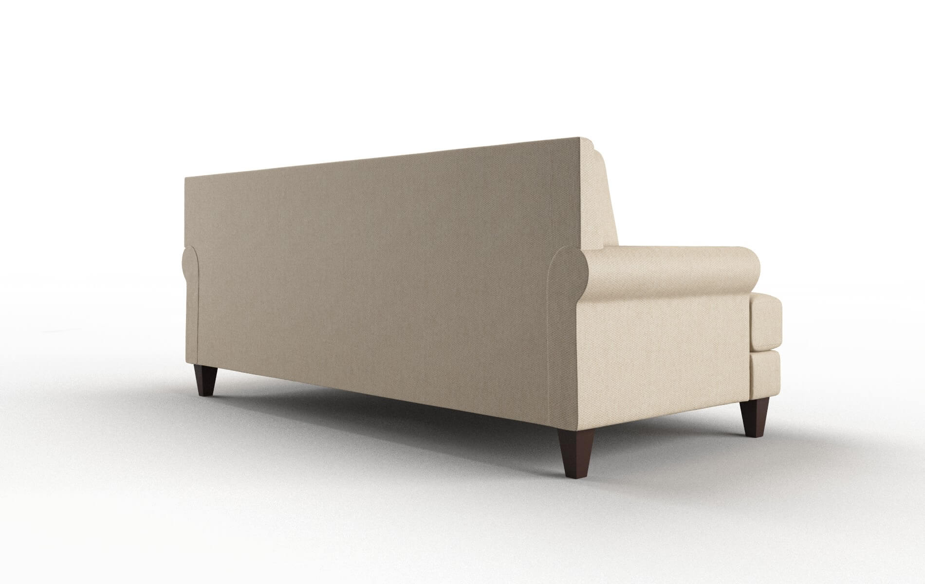 Stockholm Avenger Burlap Sofa espresso legs 5