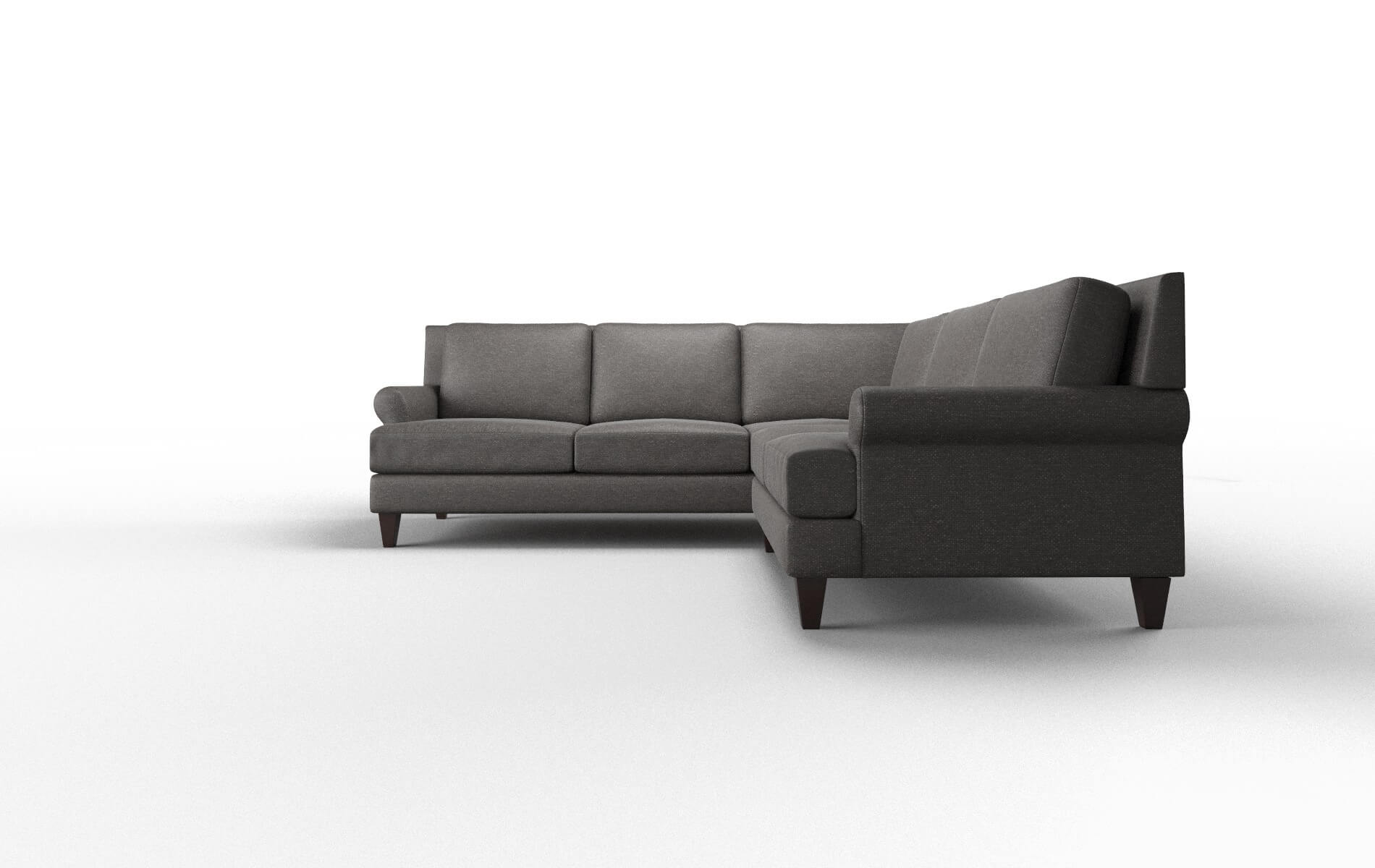 Stockholm Avenger Denim Sectional espresso legs 5