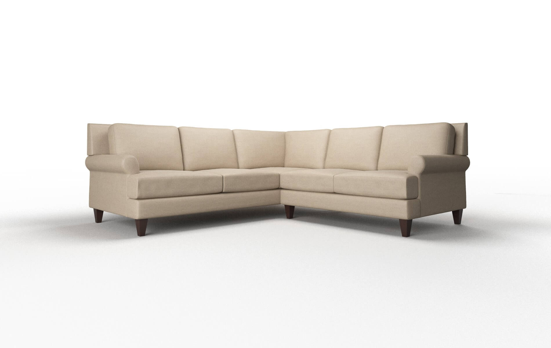 Stockholm Avenger Driftwood Sectional espresso legs 1