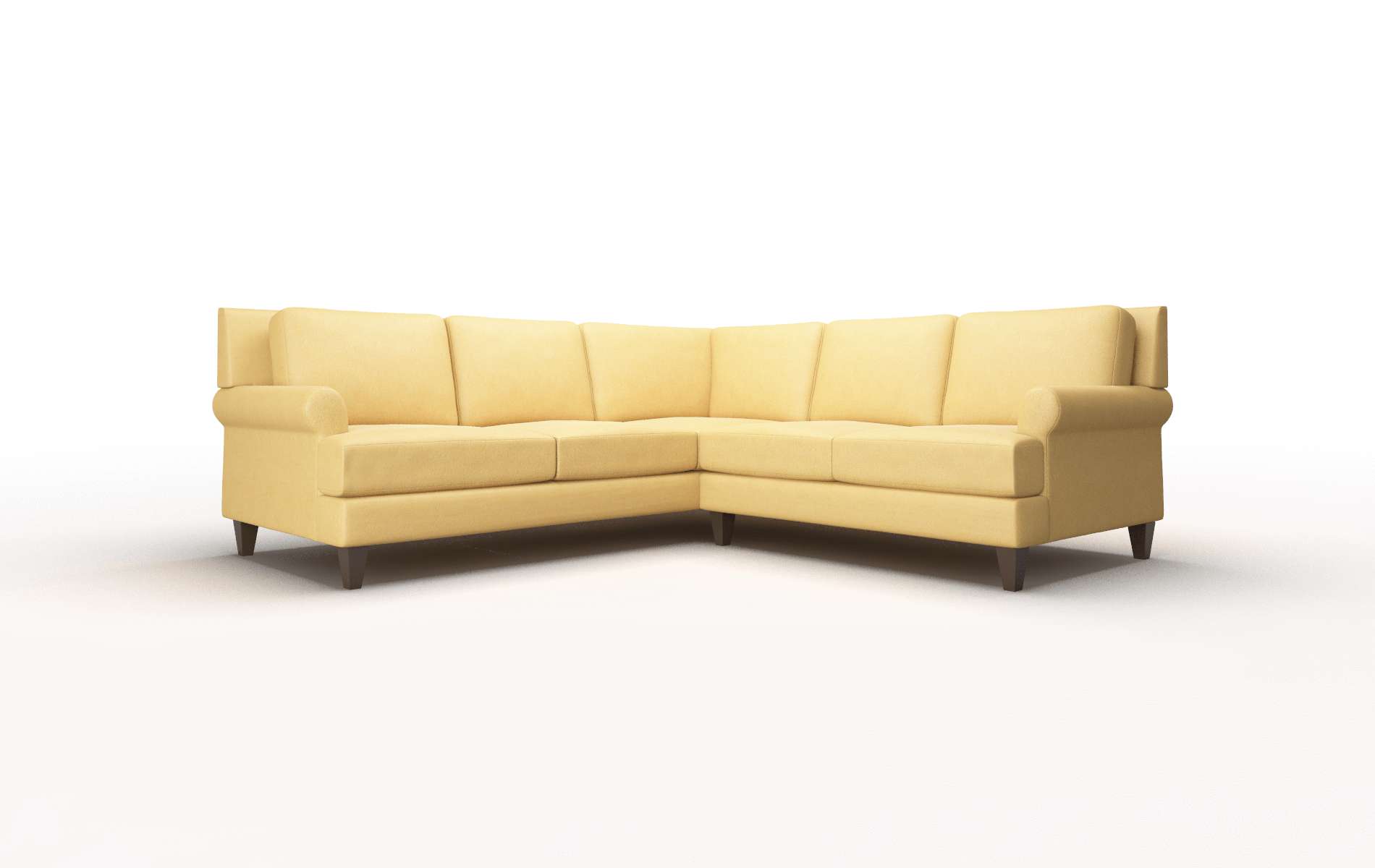 Stockholm Bella Amber Sectional espresso legs 1