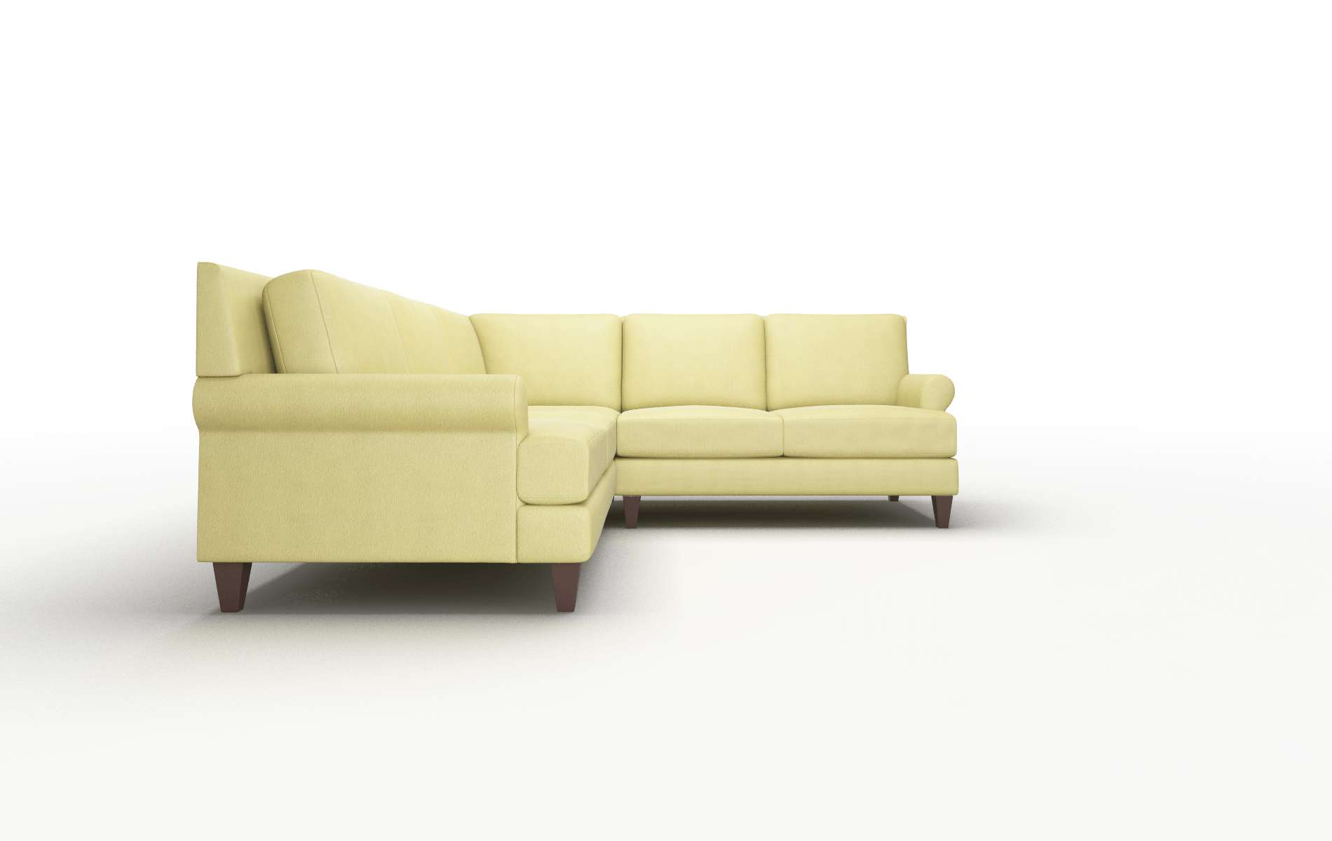 Stockholm Bella Apple Sectional espresso legs 2