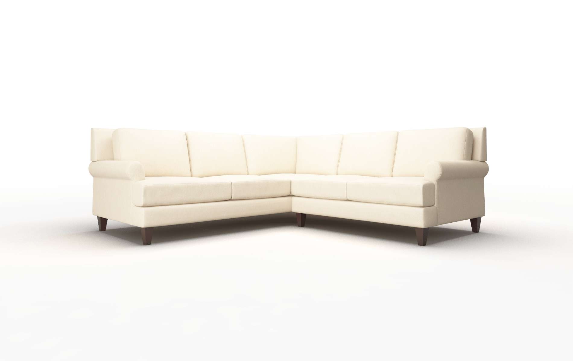 Stockholm Bella Buckwheat Sectional espresso legs 1