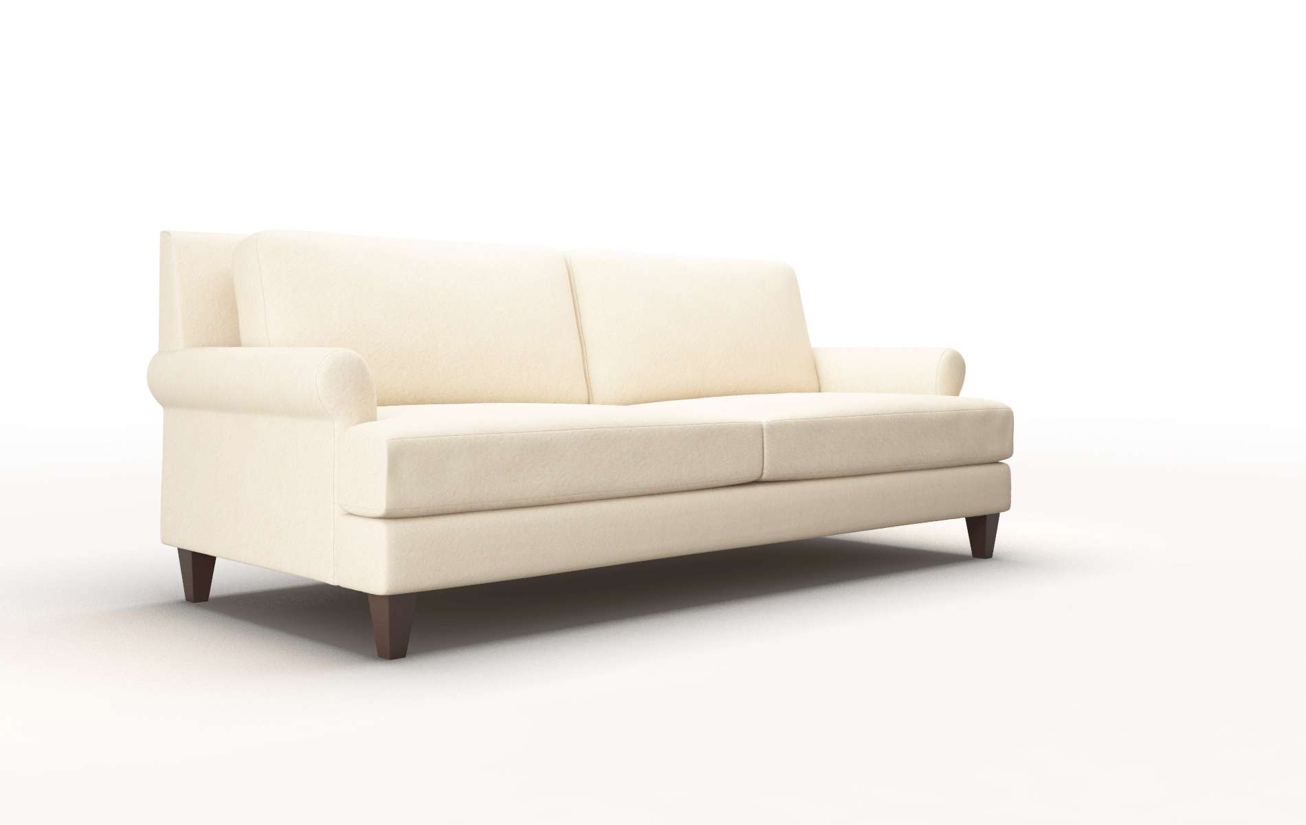 Stockholm Bella Buckwheat Sofa espresso legs 2