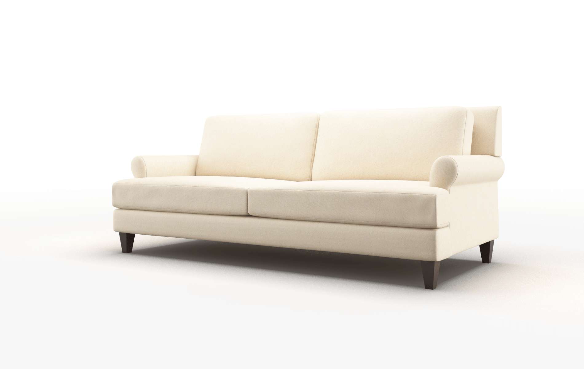 Stockholm Bella Buckwheat Sofa espresso legs 4