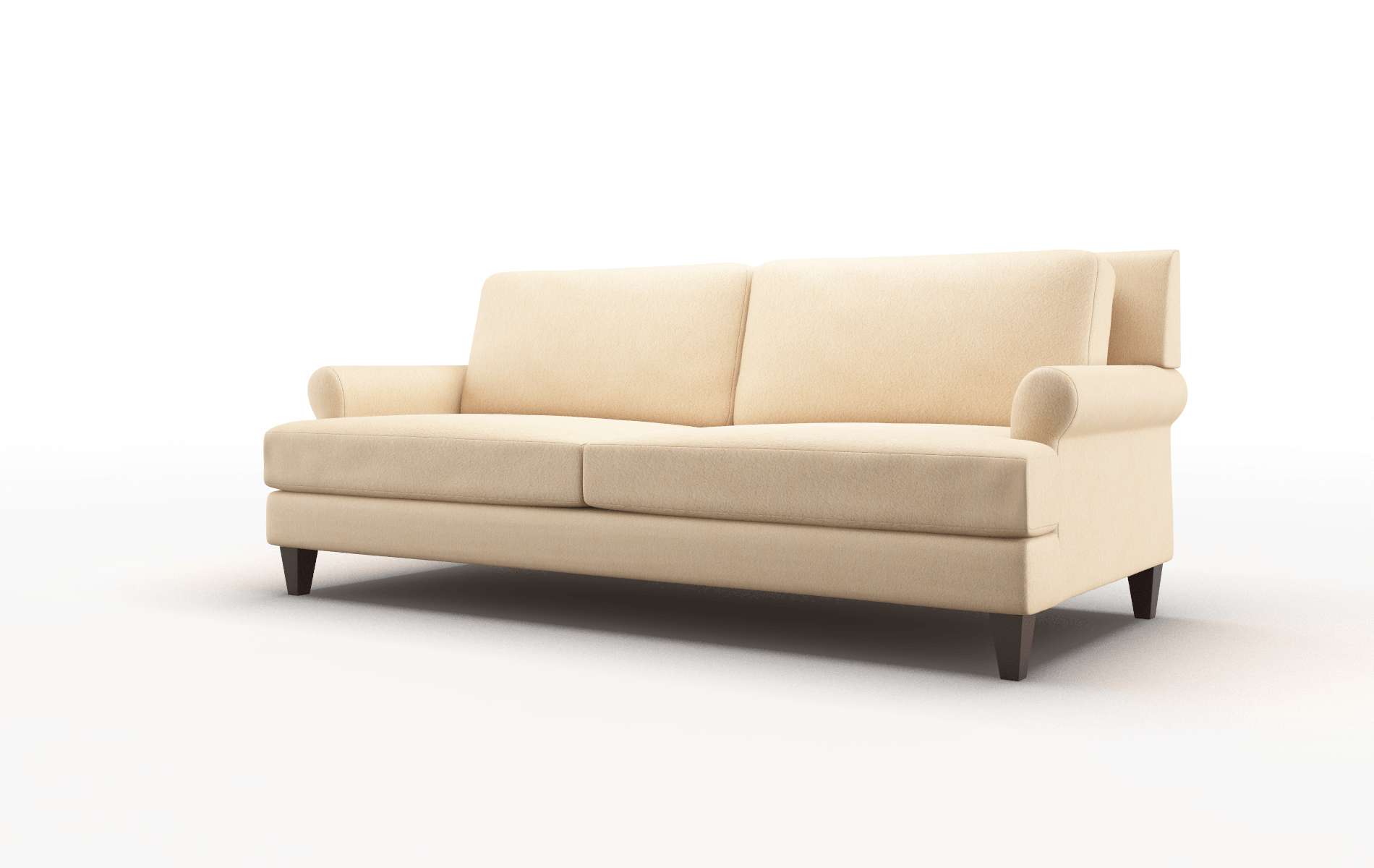 Stockholm Bella Coffee Sofa espresso legs 4