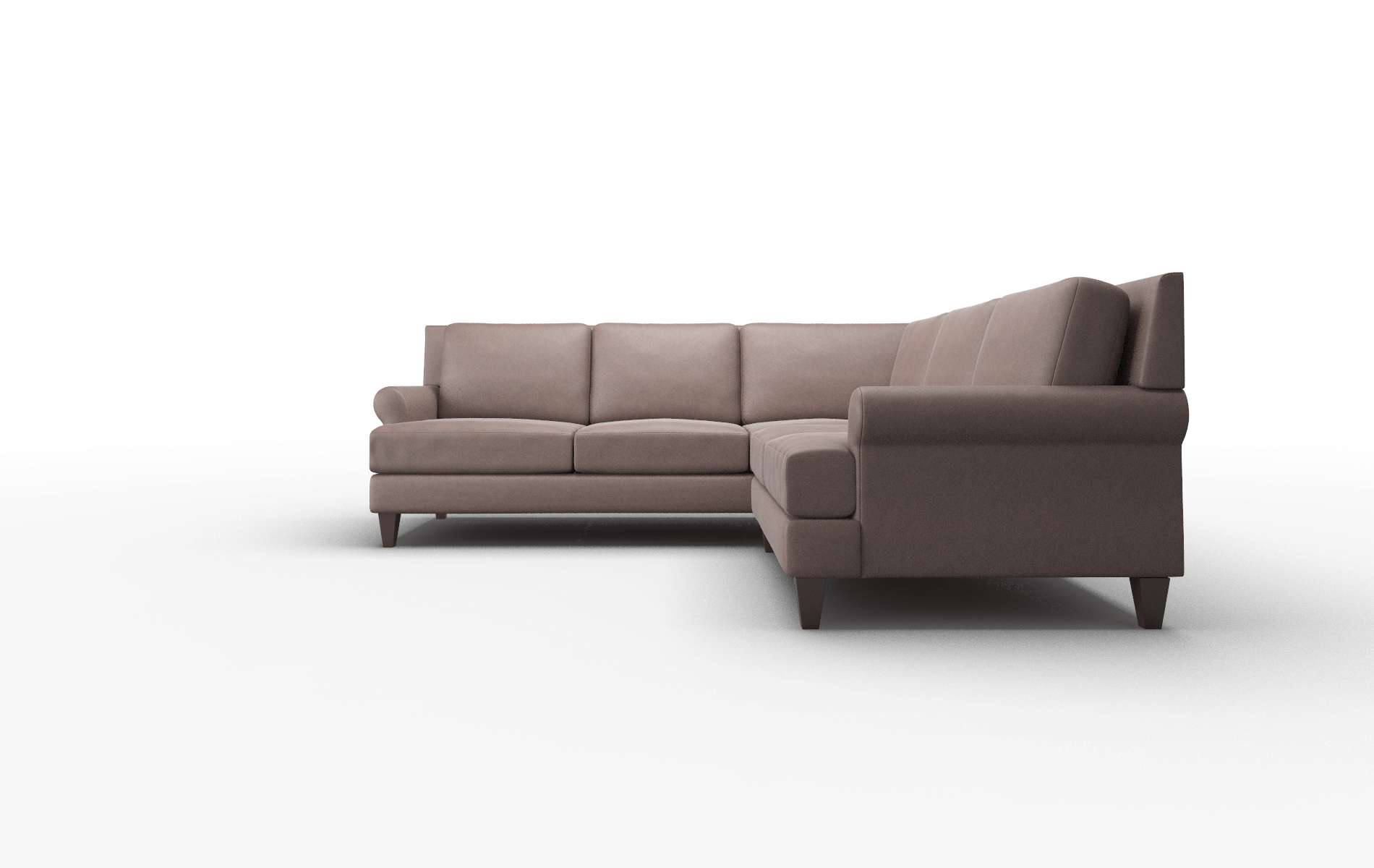 Stockholm Bella Espresso Sectional espresso legs 5