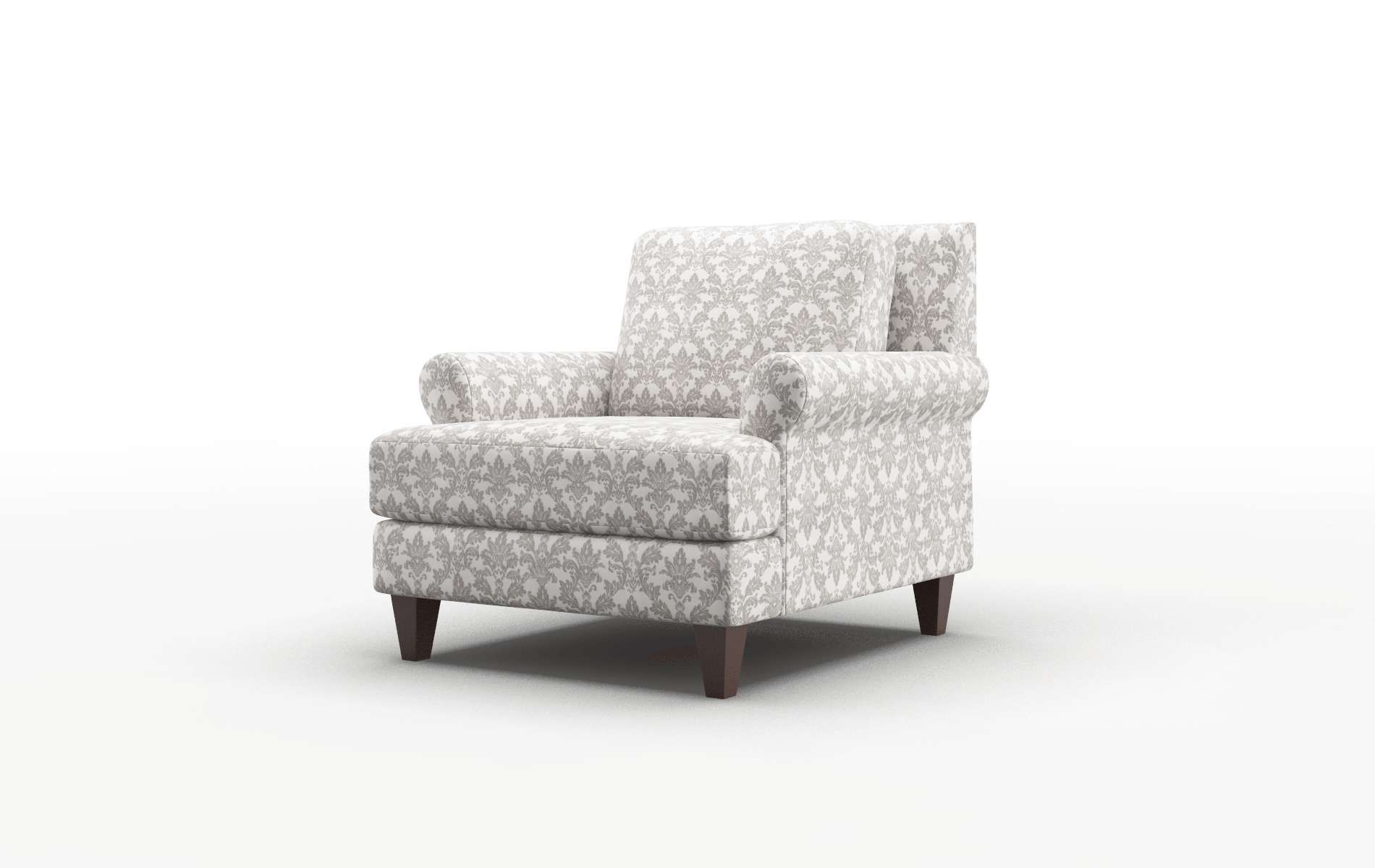 Stockholm Bergamo Dove Chair espresso legs 4