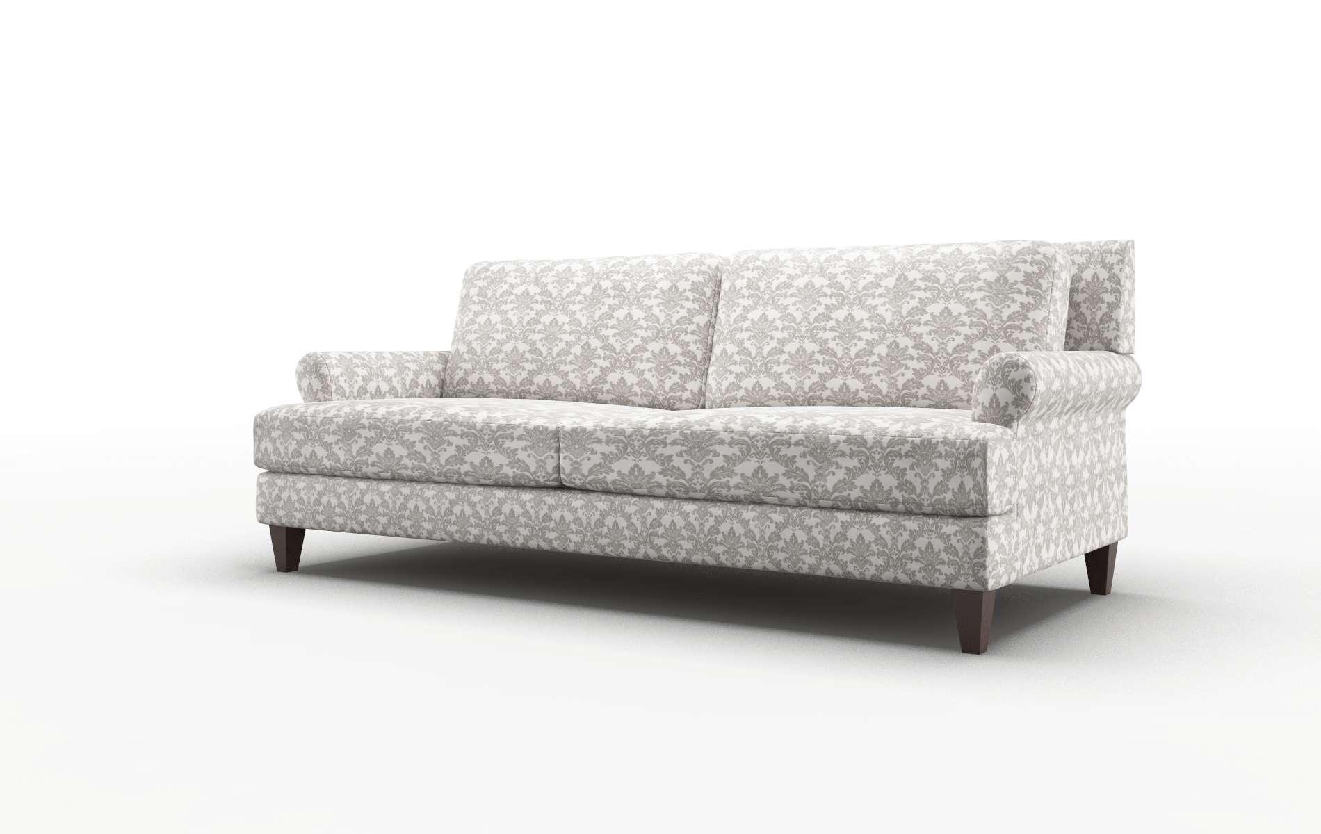 Stockholm Bergamo Dove Sofa espresso legs 4