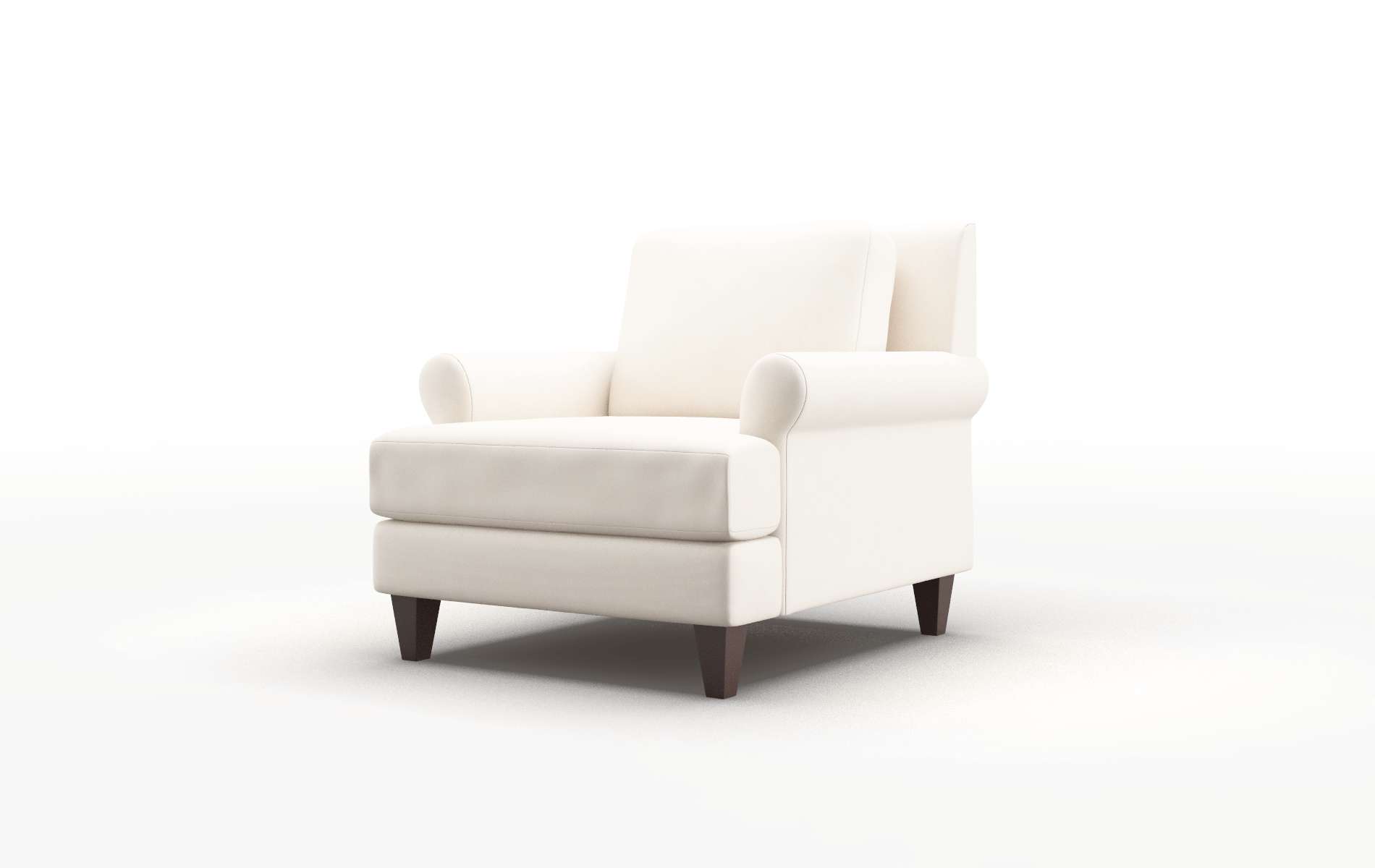 Stockholm Blanche Milky Chair espresso legs 4