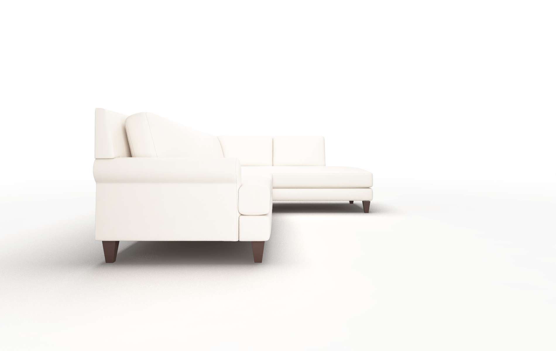 Stockholm Blanche Milky Panel espresso legs 3