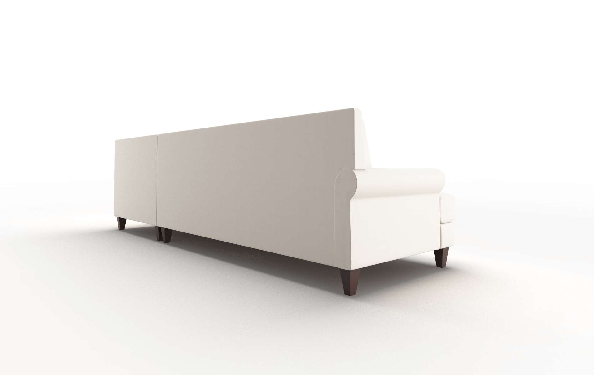 Stockholm Blanche Milky Panel espresso legs 5