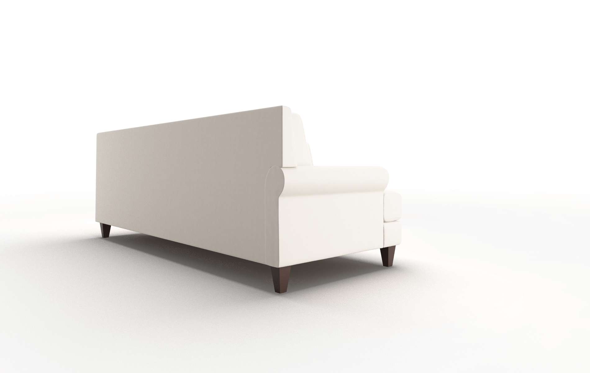 Stockholm Blanche Milky Sectional espresso legs 3